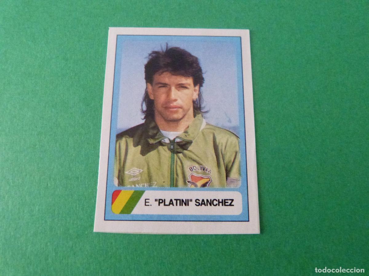 Cromos de F&uacute;tbol: CROMO FUTBOL PLATINI SANCHEZ BOLIVIA RECORTADO N&ordm; 85 MUNDIAL USA 94 1994 EDICIONES ESTADIO