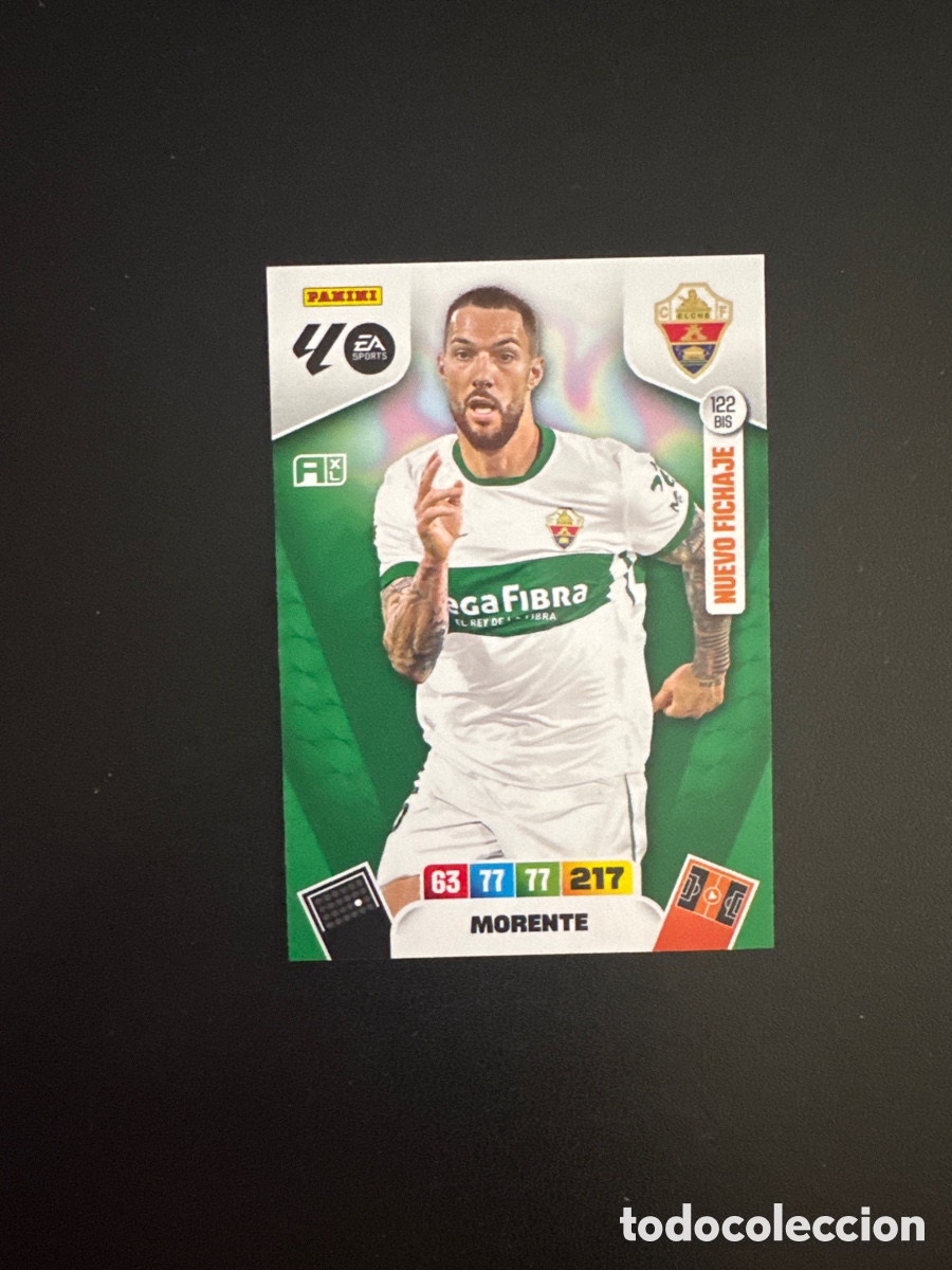 Cromos de F&uacute;tbol: MORENTE ELCHE NUMERO 122 BIS ADRENALYN 2025 2026