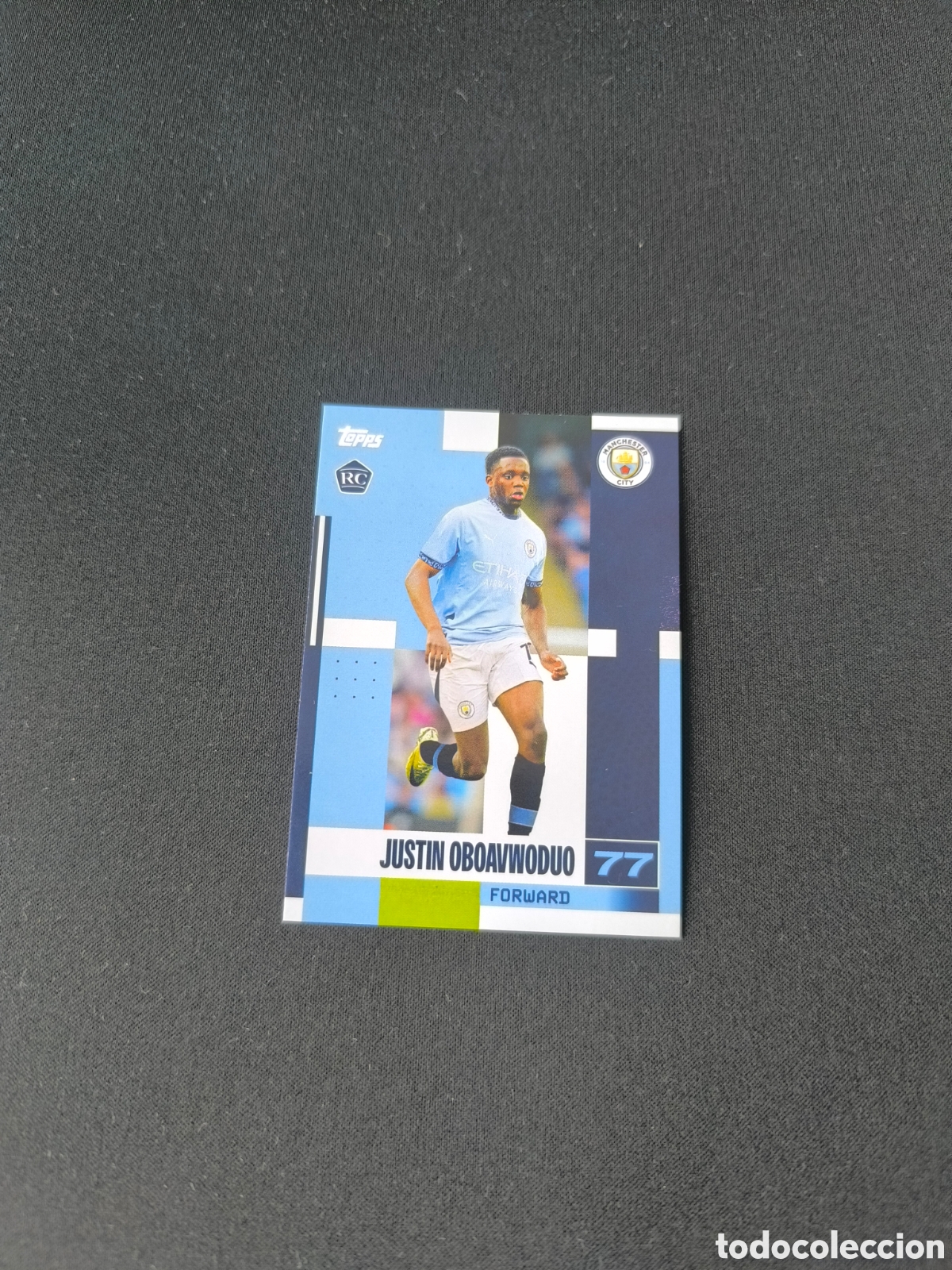 Cromos de f&uacute;tbol: Rookie card Justin Oboaawoduo Topps Manchester City