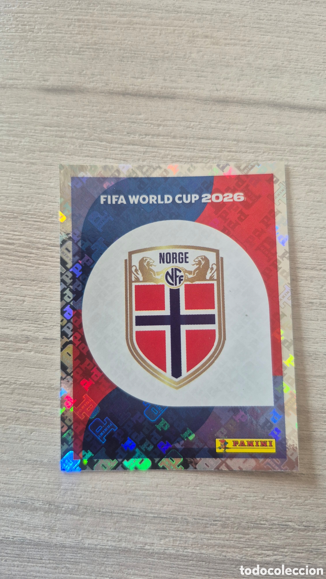Cromos de F&uacute;tbol: NOR1 Escudo Noruega FIFA World Cup 2026