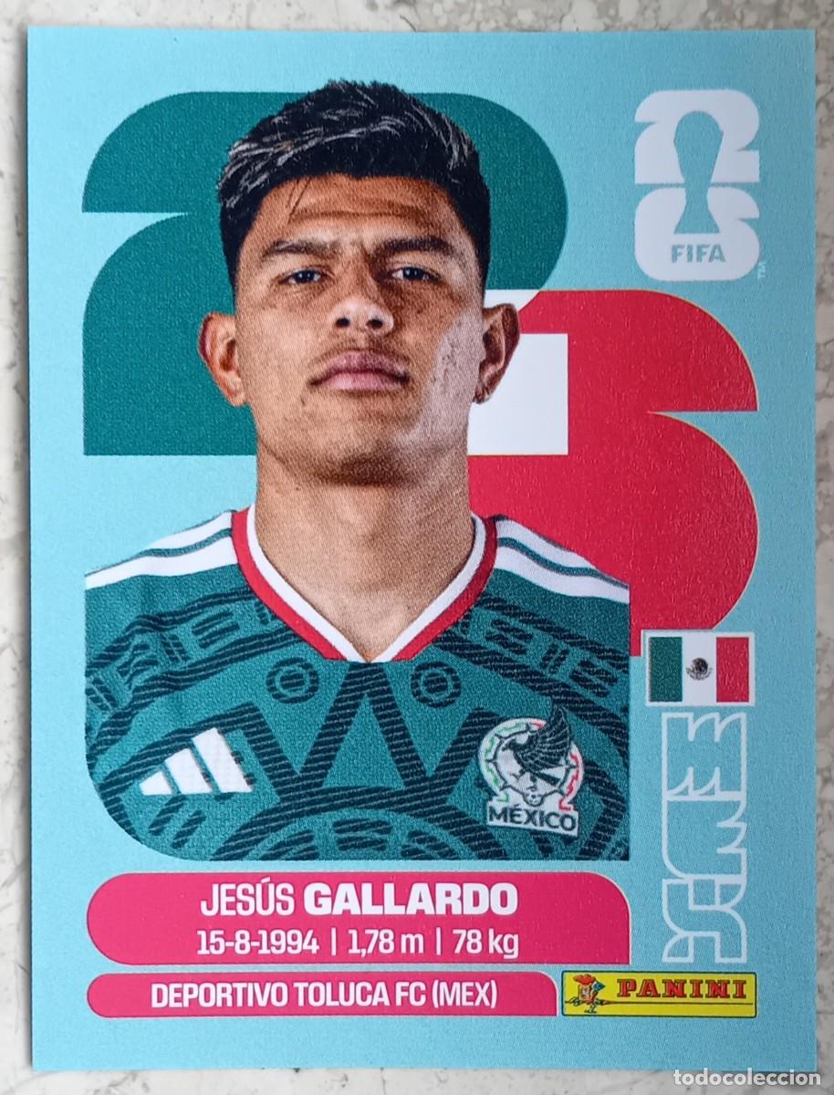 Cromos de F&uacute;tbol: Figurina Panini 2026 Cromo World Cup Usa Mundial 2026 Jes&uacute;s Gallardo Mexico n MEX 6