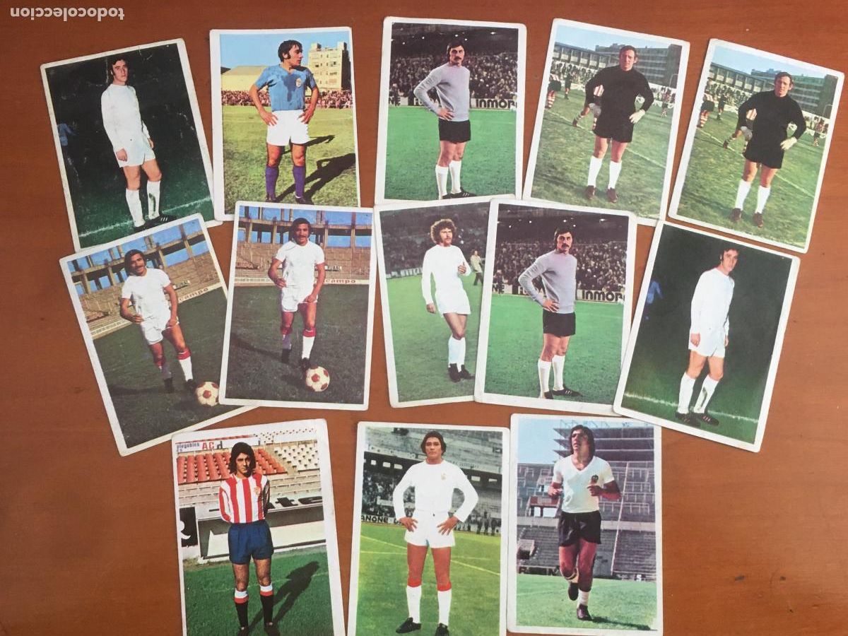 Cromos de F&uacute;tbol: campeonato liga 1975 1976 fher lote 13 cromos originales nunca pegados