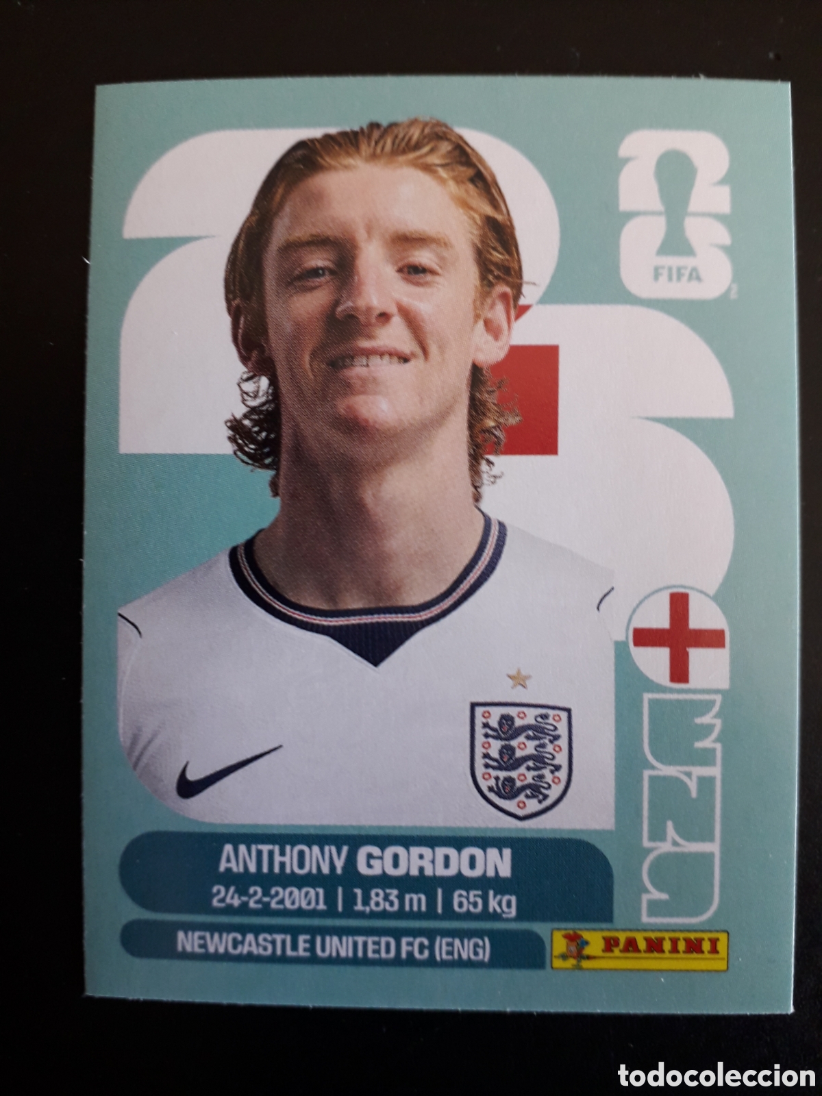 Figurine di Calcio: GORDON INGLATERRA ENG 15 MUNDIAL F&Uacute;TBOL 2026 FIFA WORLD CUP PANINI SIN PEGAR PEDIDO M&Iacute;NIMO 3&euro;