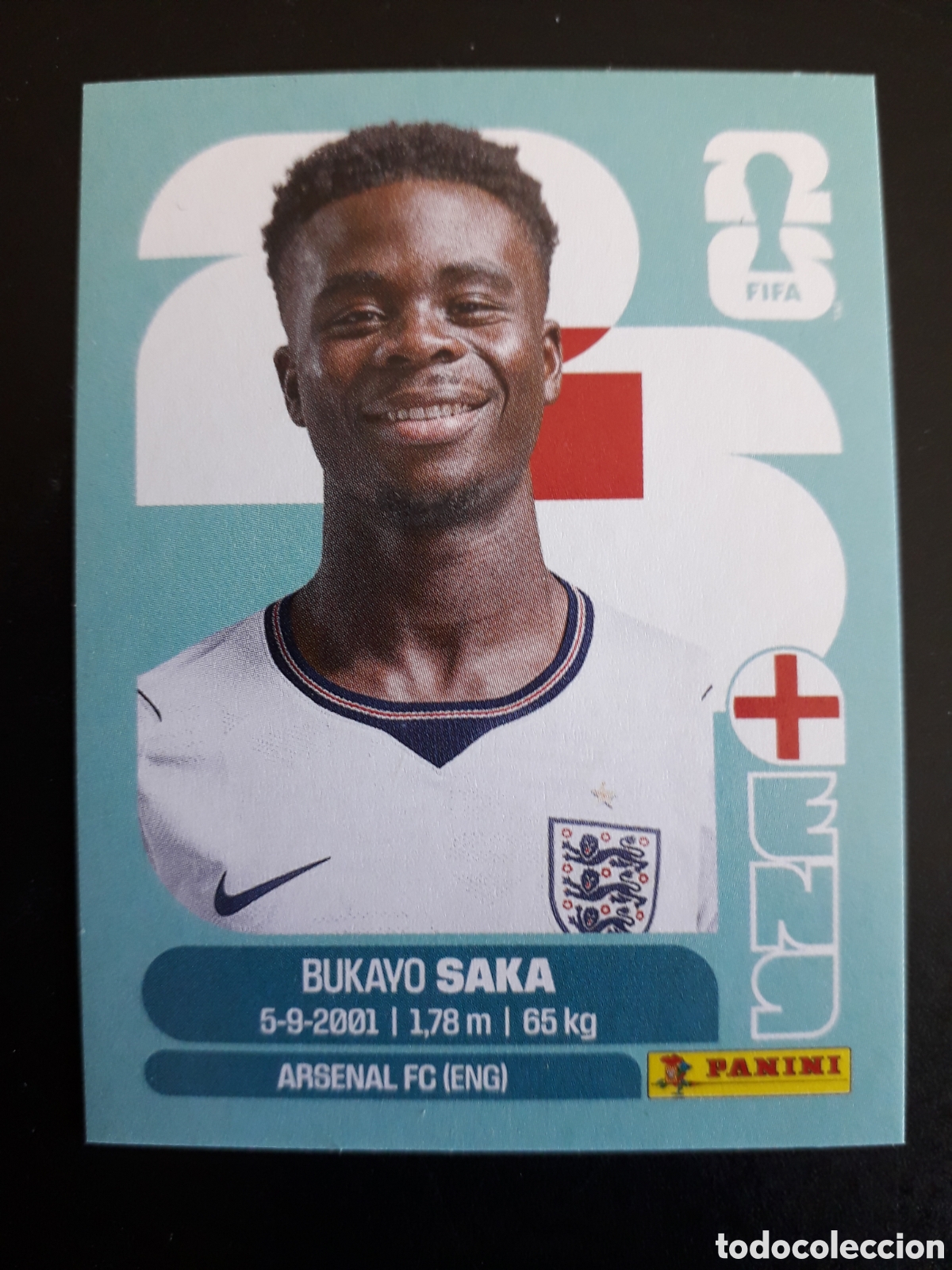 Figurine di Calcio: SAKA INGLATERRA ENG 17 MUNDIAL F&Uacute;TBOL 2026 FIFA WORLD CUP PANINI SIN PEGAR PEDIDO M&Iacute;NIMO 3&euro;