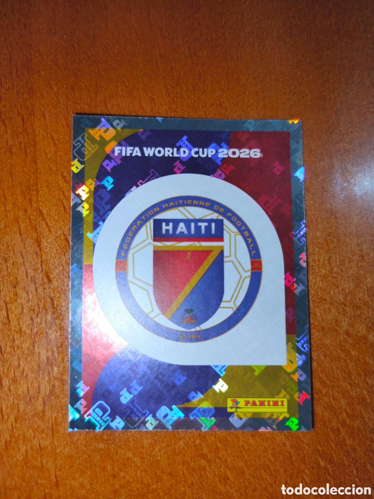 Cromos de F&uacute;tbol: HAI1 Escudo Fifa World Cup 2026 Hait&iacute;