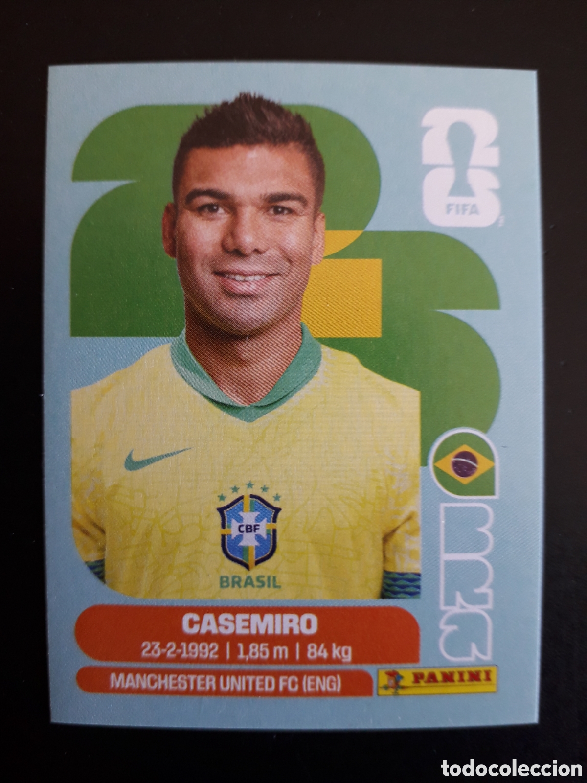 Cromos de F&uacute;tbol: CASEMIRO BRASIL BRA 10 MUNDIAL F&Uacute;TBOL 2026 FIFA WORLD CUP PANINI SIN PEGAR PEDIDO M&Iacute;NIMO 3&euro;