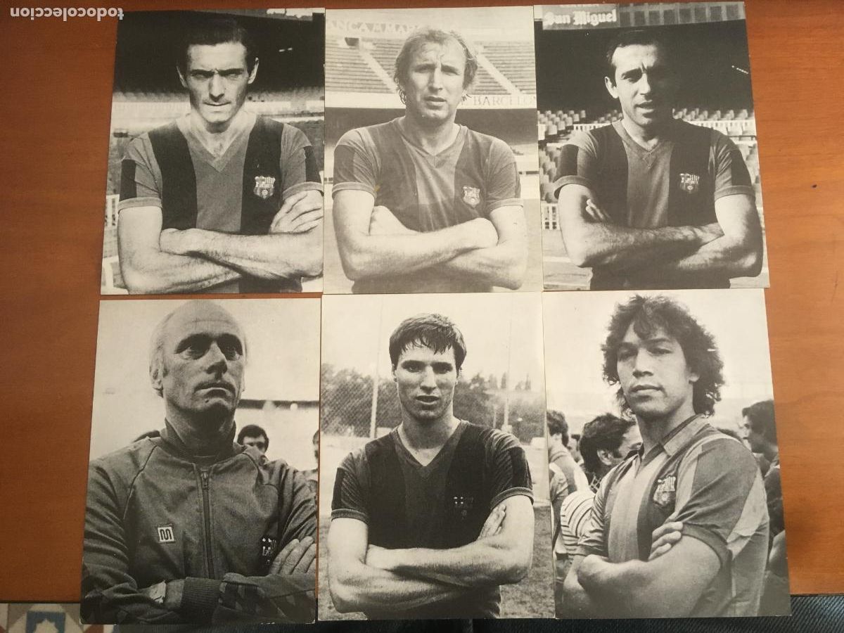 Cromos de F&uacute;tbol: FUTBOL CLUB BARCELONA 6 CROMOS TEMPORADA 1980 1981 80 81 NUEVOS DE SOBRE