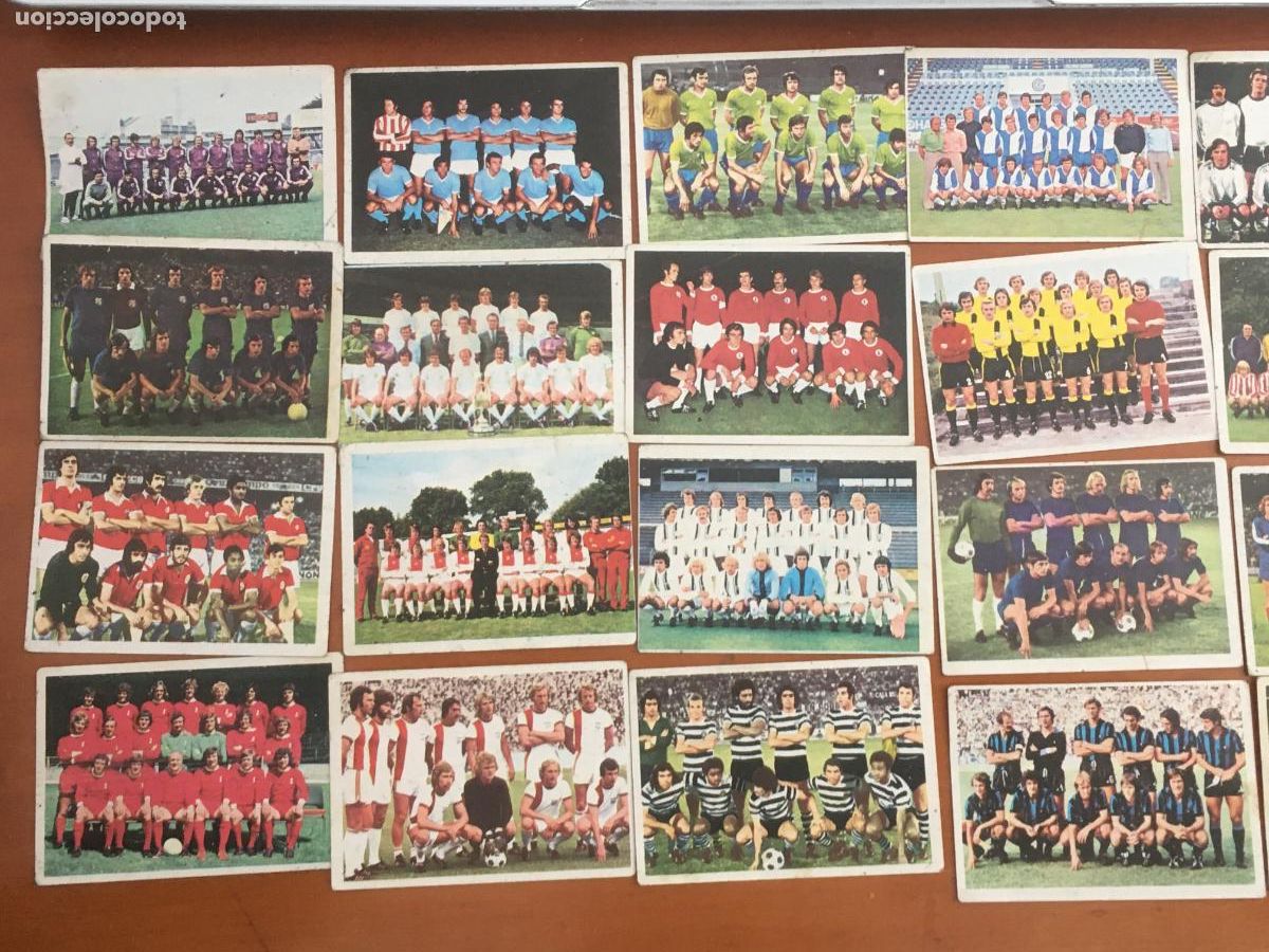 Cromos de F&uacute;tbol: campeonato liga futbol 1975 1976 75 76 fher lote 16 cromos equipos internacionales nunca pegados