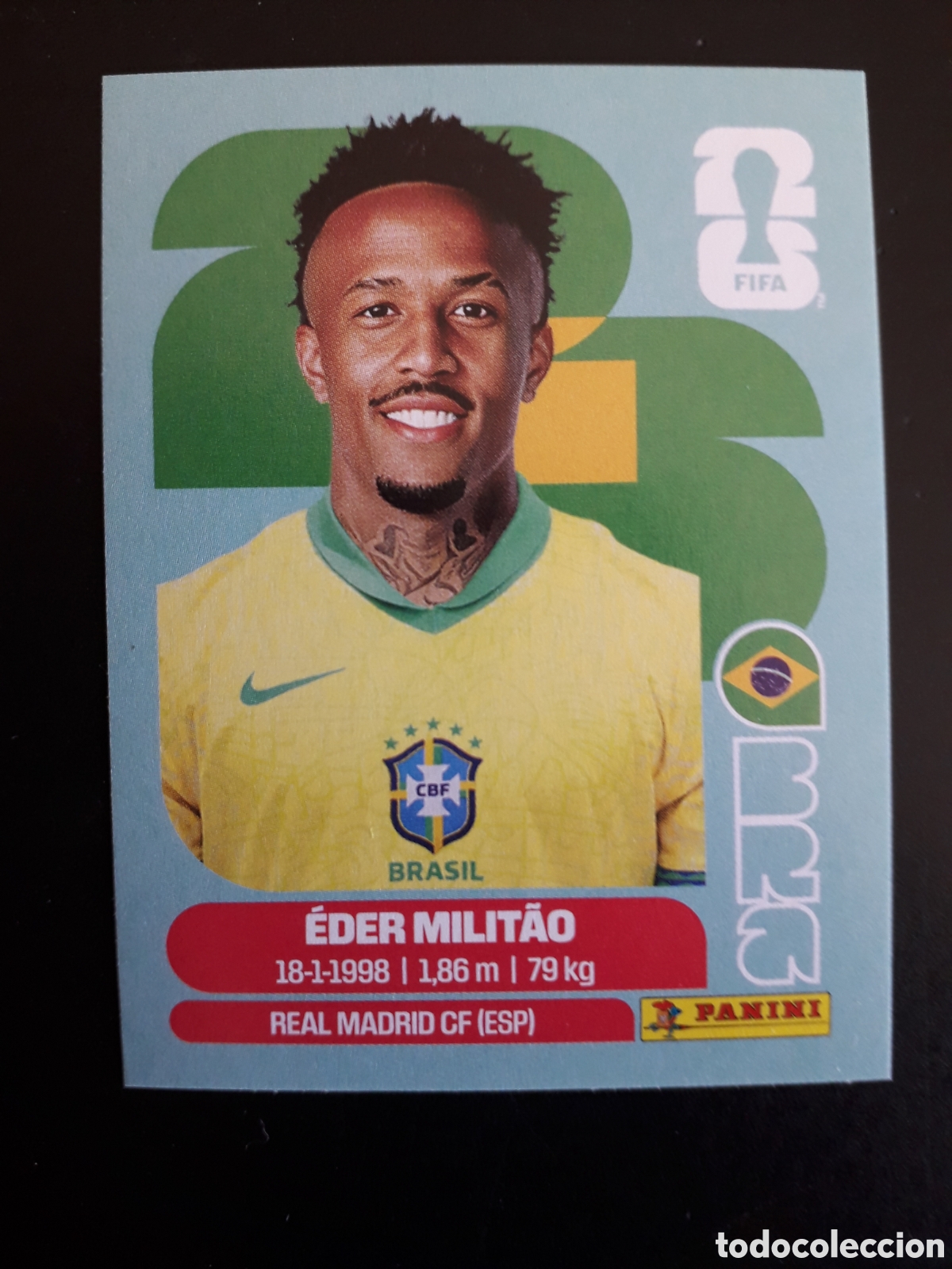 Cromos de F&uacute;tbol: MILIT&Atilde;O BRASIL BRA 5 MUNDIAL F&Uacute;TBOL 2026 FIFA WORLD CUP PANINI SIN PEGAR PEDIDO M&Iacute;NIMO 3&euro;