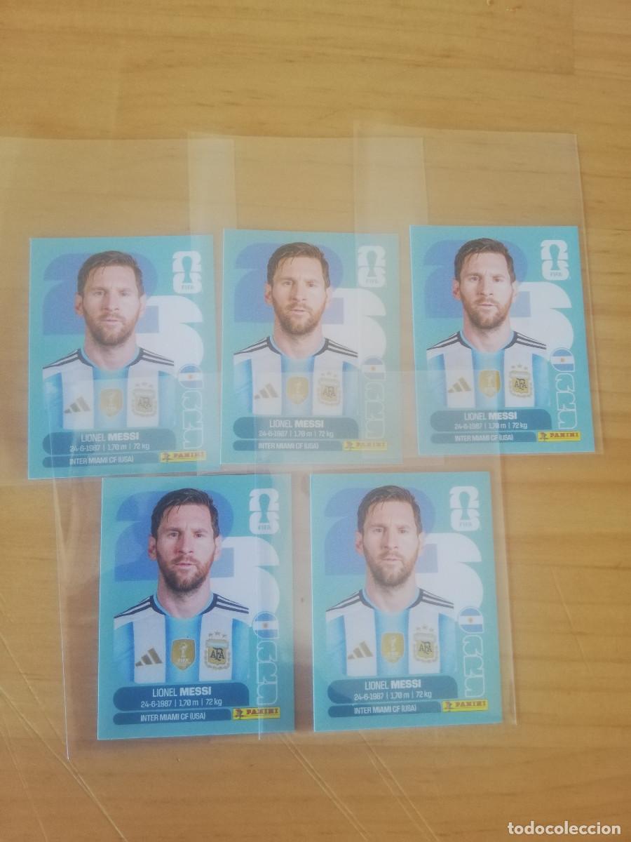 Cromos de F&uacute;tbol: Messi (x5) Arg17 Sticker Mundial 2026