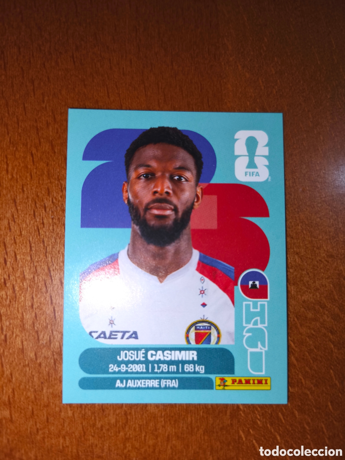 Football Stickers: HAI16 Josu&eacute; Casimir Fifa World Cup 2026 Hait&iacute;