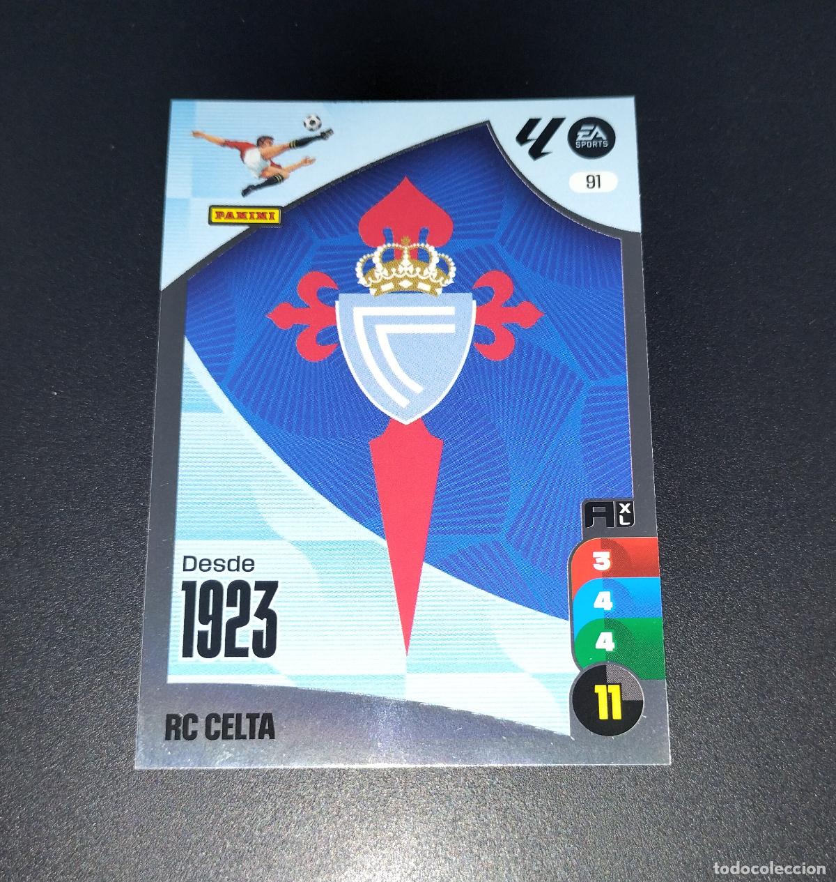 Football Stickers: 91 ESCUDO LOGO CELTA VIGO CROMOS ADRENALYN XL LALIGA CARD 2024 2025 24 25 PANINI