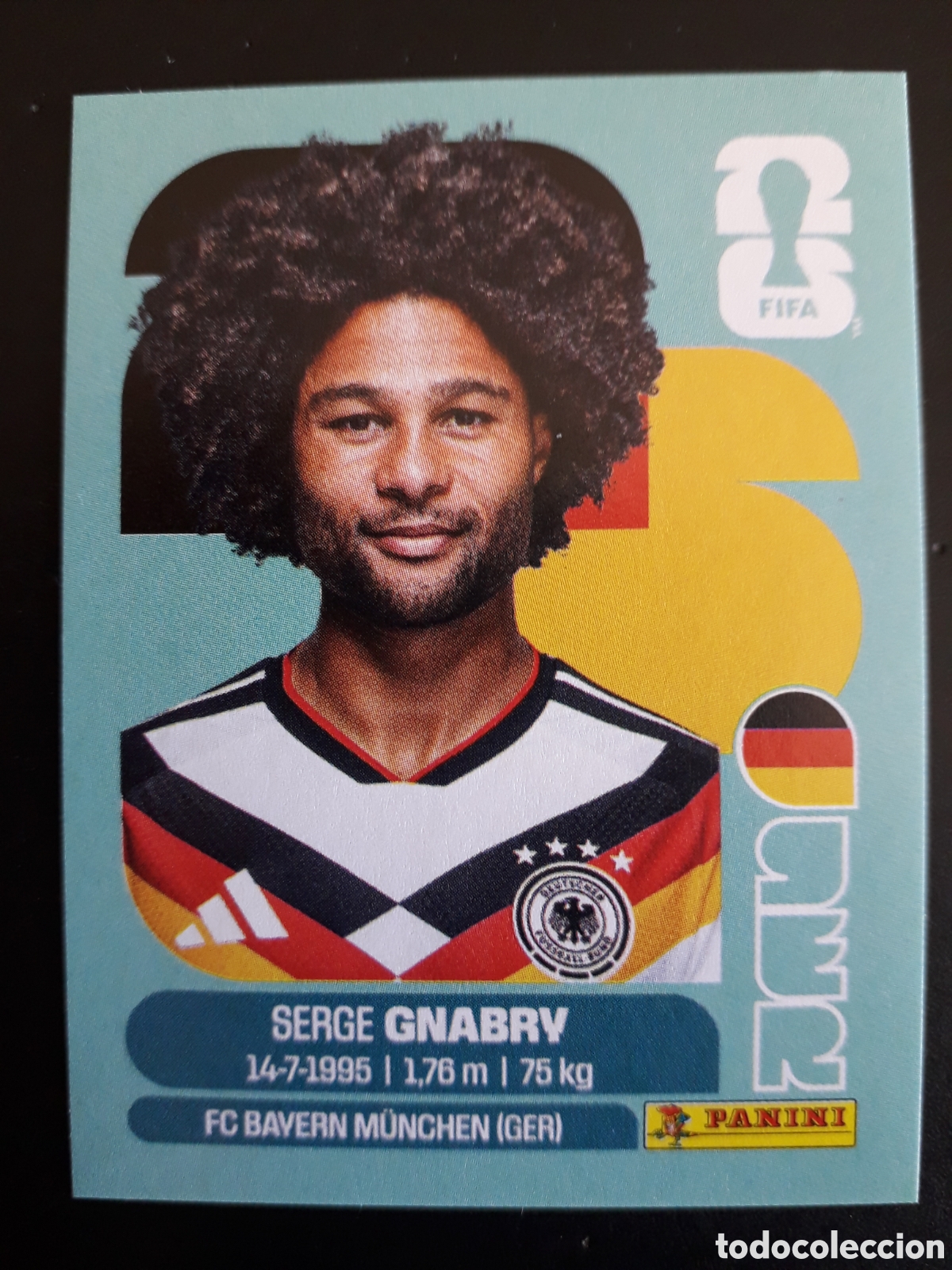 Cromos de Futebol: GNABRY ALEMANIA GER 16 MUNDIAL F&Uacute;TBOL 2026 FIFA WORLD CUP PANINI SIN PEGAR PEDIDO M&Iacute;NIMO 3&euro;