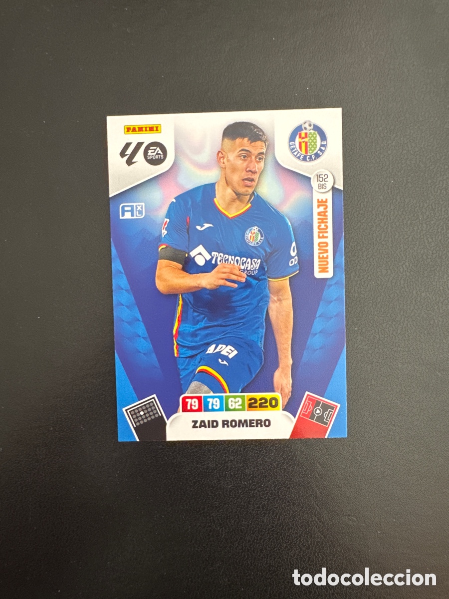 Cromos de F&uacute;tbol: ZAID ROMERO GETAFE NUMERO 152 BIS ADRENALYN 2025 2026