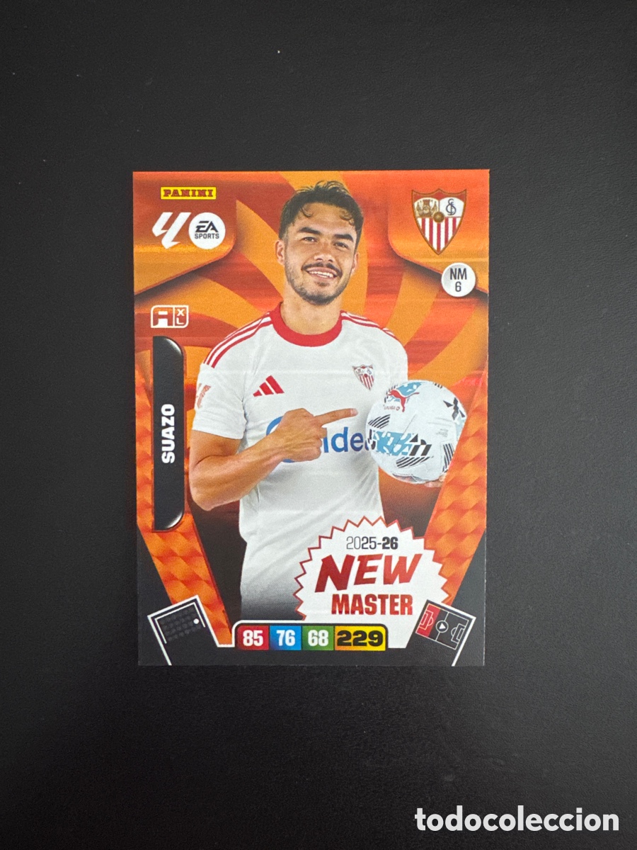 Cromos de F&uacute;tbol: SUAZO NEW MASTER NUMERO NM6 ADRENALYN 2025 2026