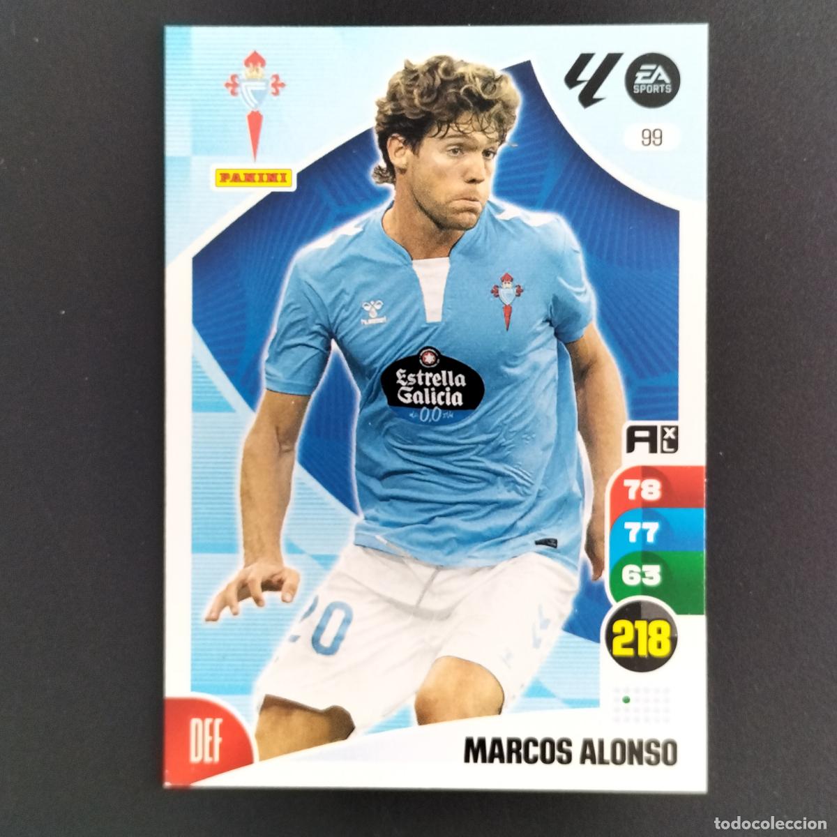 Cromos de F&uacute;tbol: 99 MARCOS ALONSO CELTA VIGO CROMOS ADRENALYN XL LALIGA CARD 2024 2025 24 25 PANINI