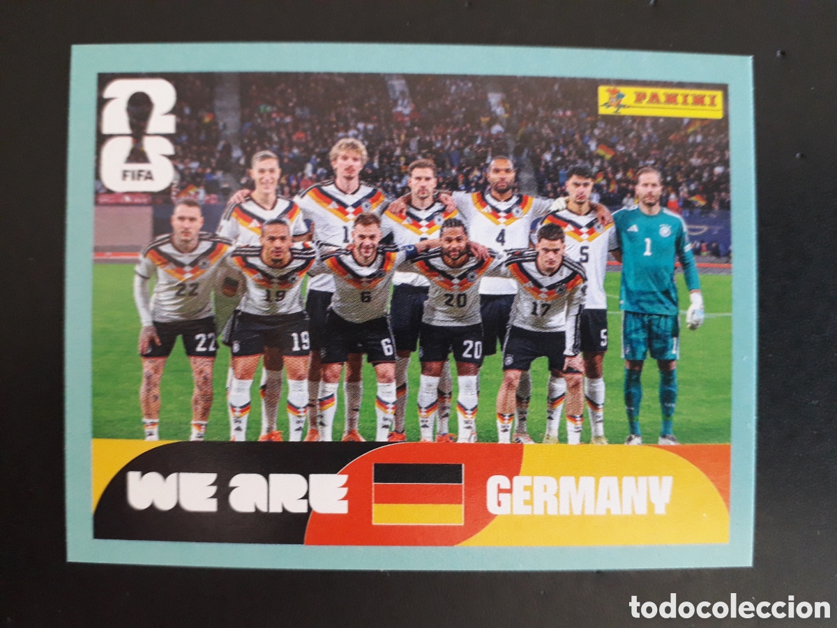 Cromos de F&uacute;tbol: SAN&Eacute; ALEMANIA GER 18 MUNDIAL F&Uacute;TBOL 2026 FIFA WORLD CUP PANINI SIN PEGAR PEDIDO M&Iacute;NIMO 3&euro;.