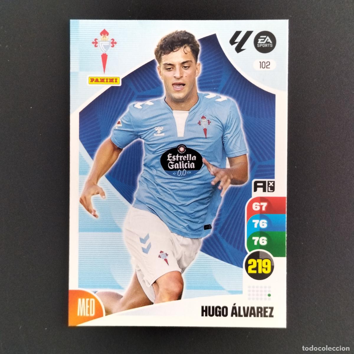 Cromos de F&uacute;tbol: 102 HUGO ALVAREZ CELTA VIGO CROMOS ADRENALYN XL LALIGA CARD 2024 2025 24 25 PANINI
