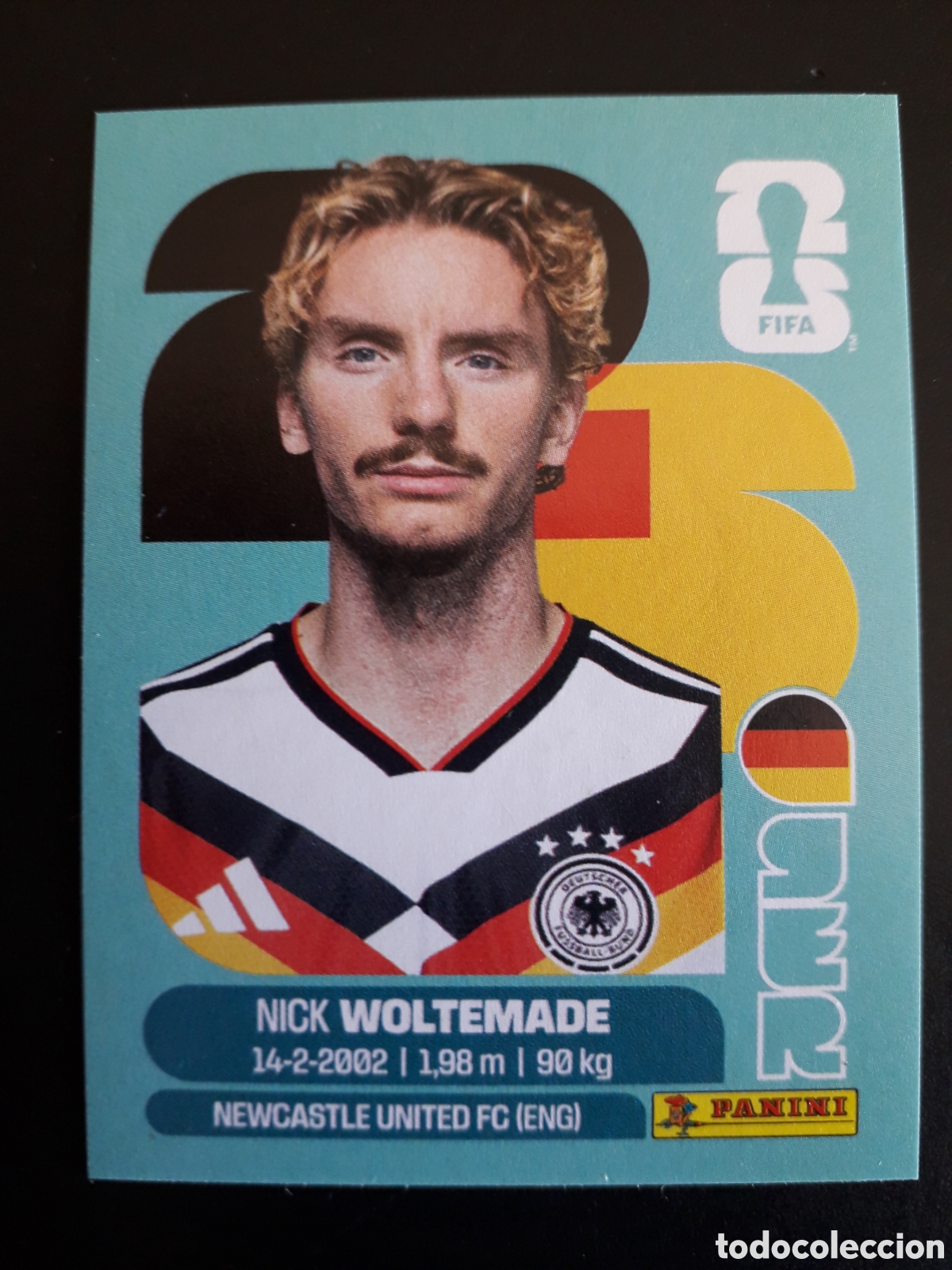 Cromos de F&uacute;tbol: WOLTEMADE ALEMANIA GER 20 MUNDIAL F&Uacute;TBOL 2026 FIFA WORLD CUP PANINI SIN PEGAR PEDIDO M&Iacute;NIMO 3&euro;
