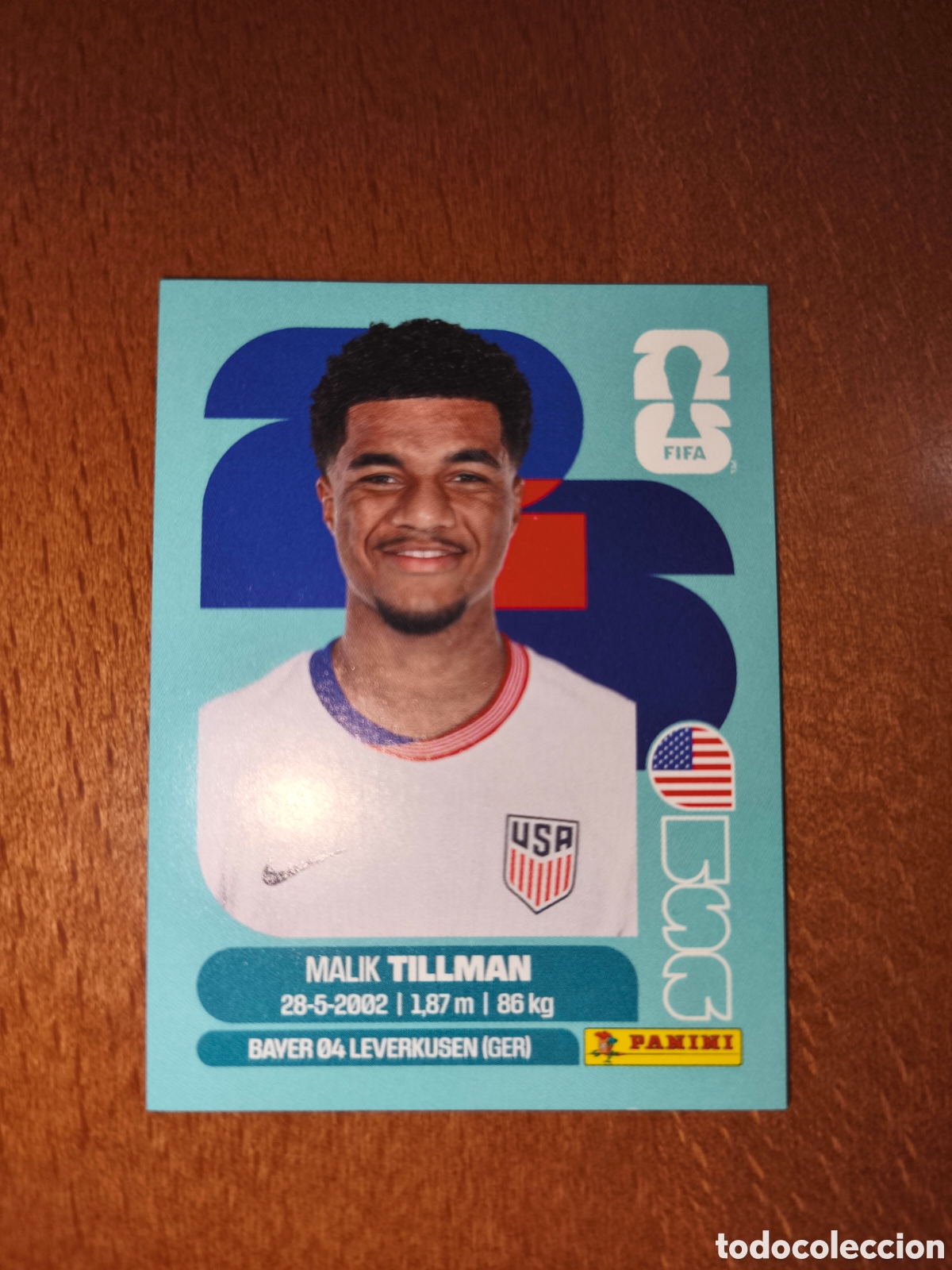 Cromos de F&uacute;tbol: USA15 Malik Tillman Fifa World Cup 2026 Estados Unidos
