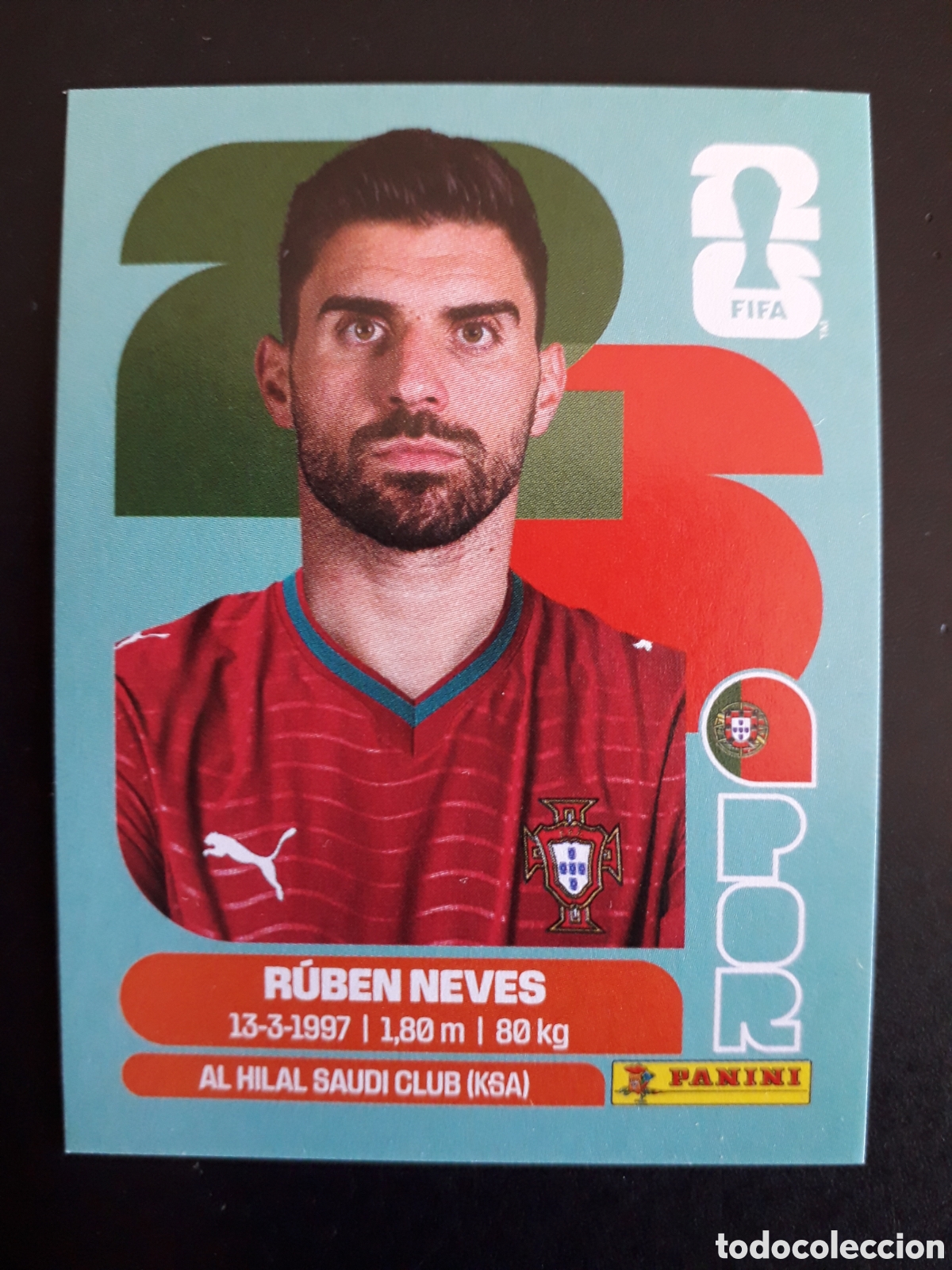 Cromos de F&uacute;tbol: R&Uacute;BEN NEVES PORTUGAL POR 11 MUNDIAL F&Uacute;TBOL 2026 FIFA WORLD CUP PANINI SIN PEGAR PEDIDO M&Iacute;NIMO 3&euro;.