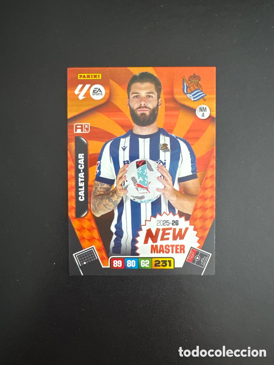 Cromos de F&uacute;tbol: CALETA CAR NEW MASTER ADRENALYN 2025 2026 NM 4