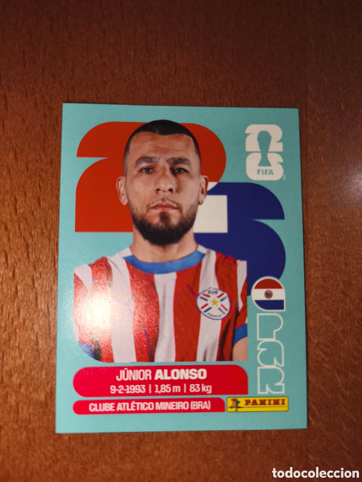 Football Stickers: PAR8 J&uacute;nior Alonso Fifa World Cup 2026 Paraguay
