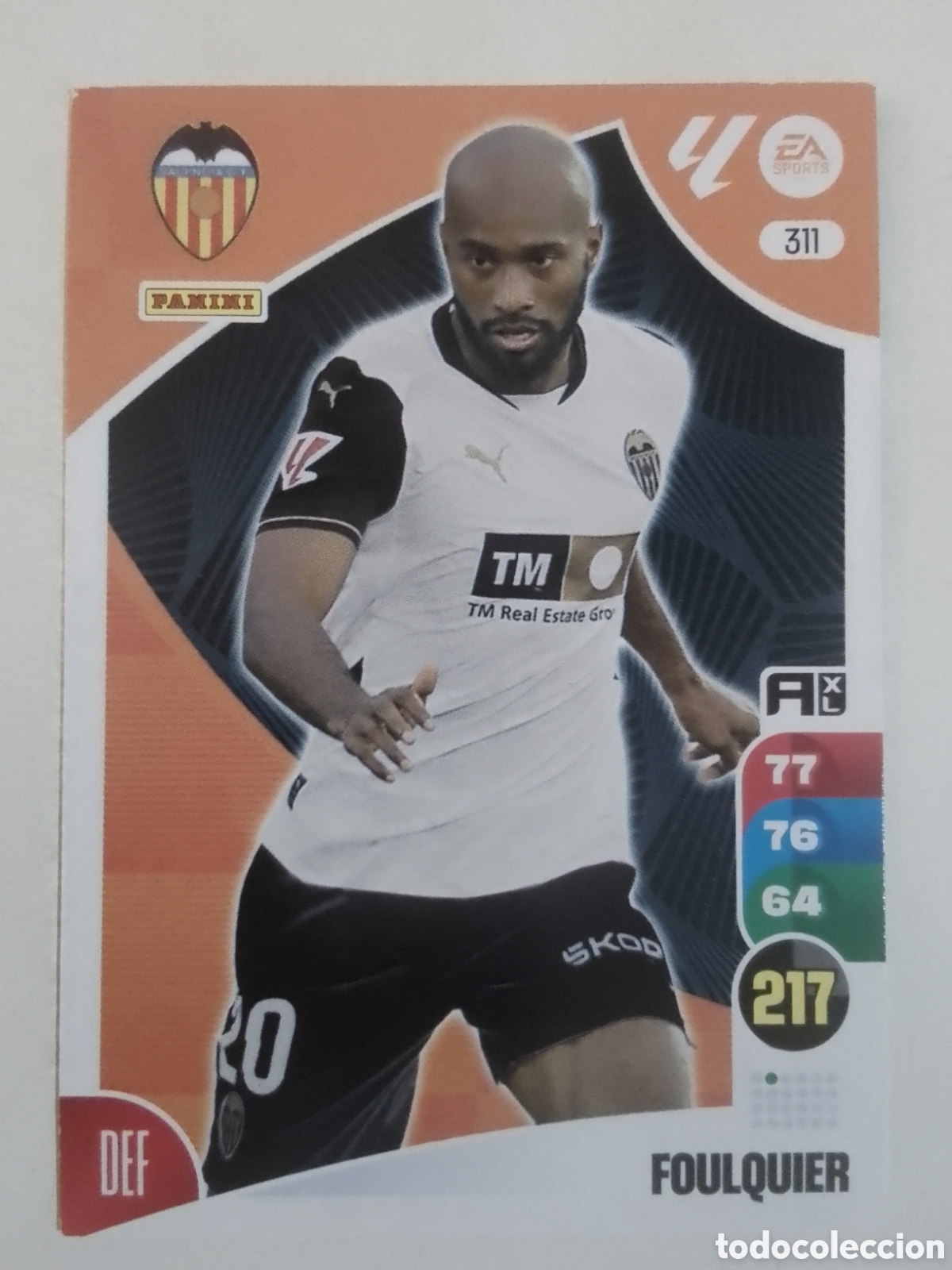Football Stickers: Adrenalyn XL 2024-25 n&deg; 311 Foulquier &bull; Valencia.