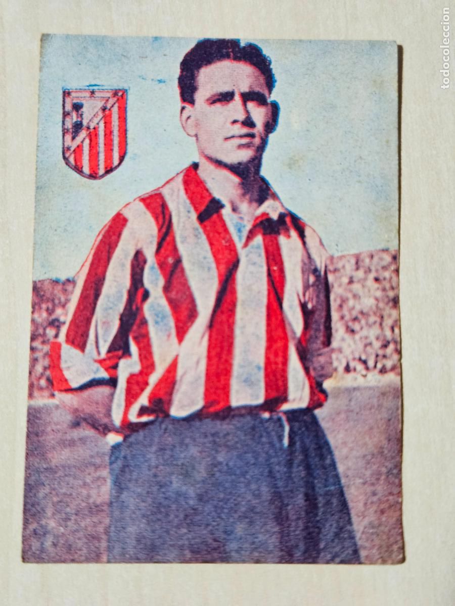 Football Stickers: MANUEL SANTAMA FARIAS - ATLETICO MADRID - EDICIONES DEPORTIVAS ALG - 1948/49 48/49