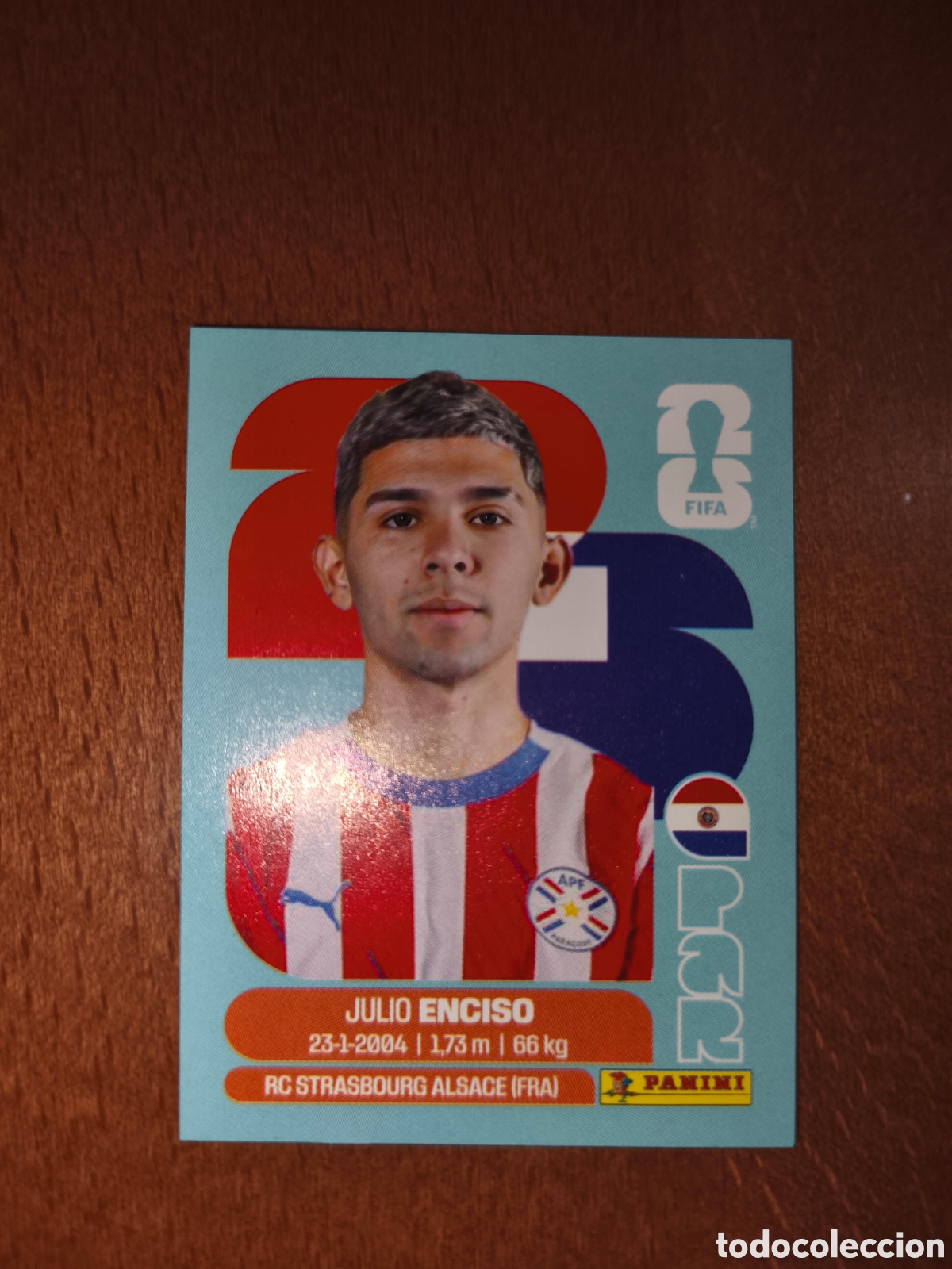 Fu&szlig;ball-Sticker: PAR15 Julio Enciso Fifa World Cup 2026 Paraguay