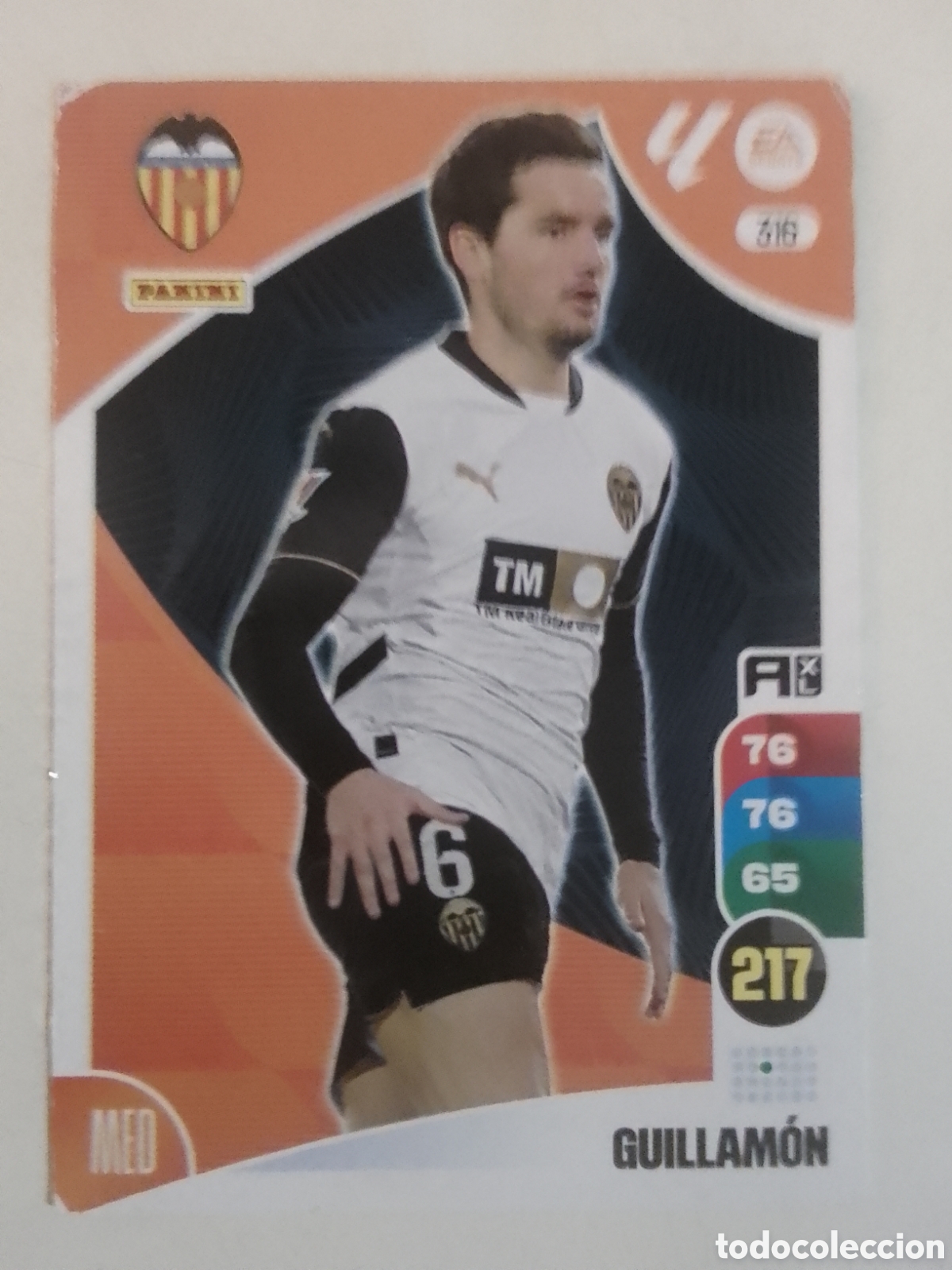Fu&szlig;ball-Sticker: Adrenalyn XL 2024-25 n&deg; 316 Guillam&oacute;n &bull; Valencia.