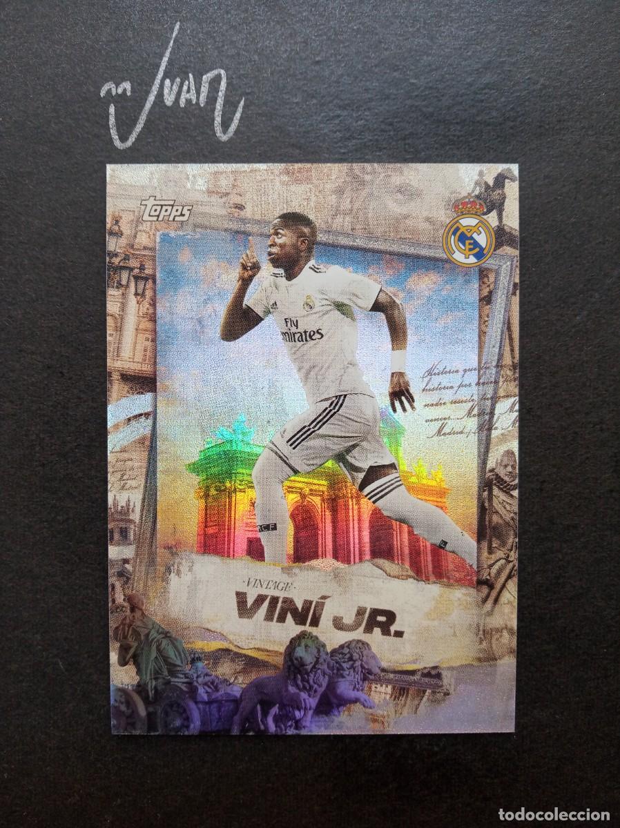 Cromos de F&uacute;tbol: VV-3 VINTAGE VINI JR BRASIL ⚽ TOPPS &reg; LOS BLANCOS REAL MADRID CHAMPIONS 2025 2026 LIGA 25 26 NUEVO