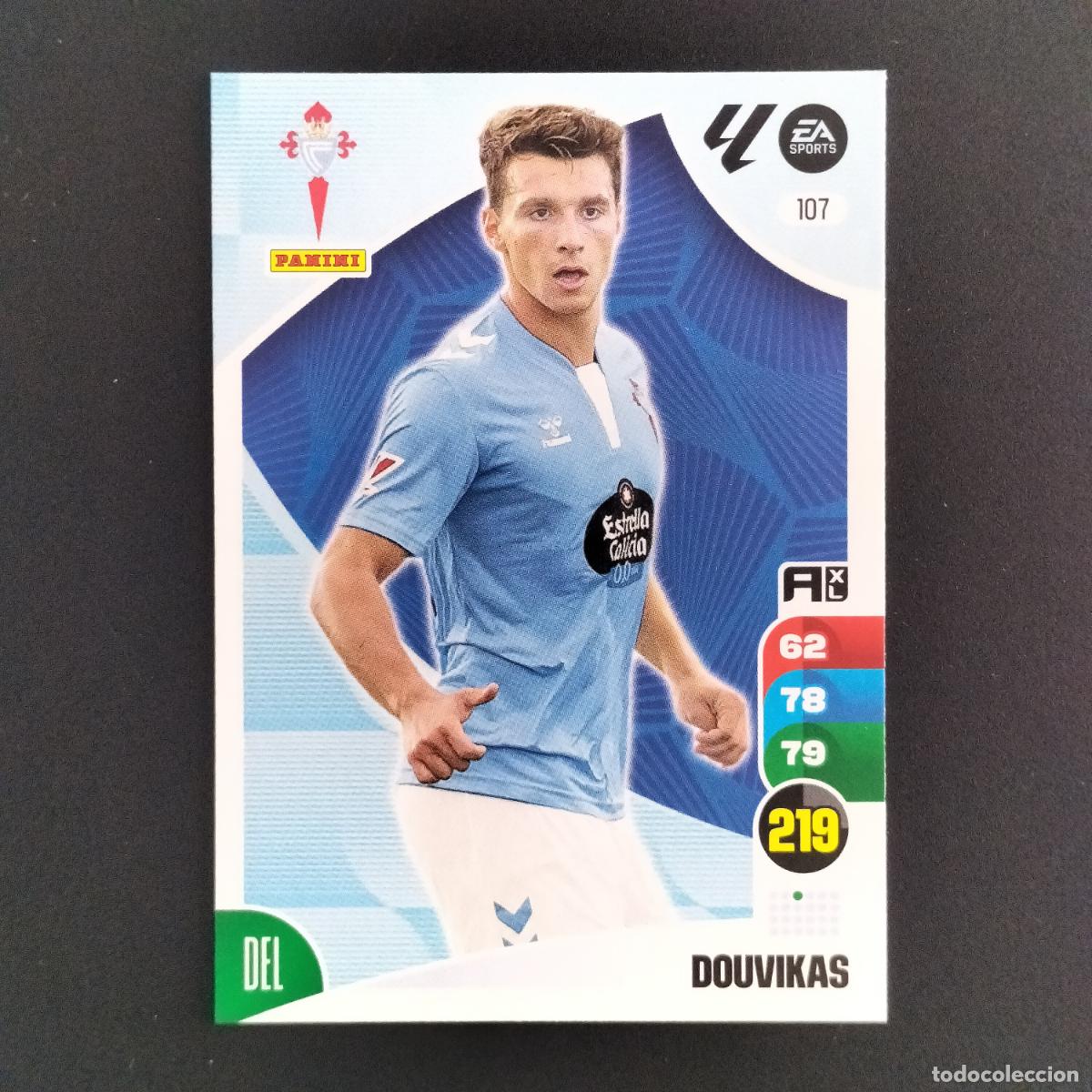 Cromos de F&uacute;tbol: 107 DOUVIKAS CELTA VIGO CROMOS ADRENALYN XL LALIGA CARD 2024 2025 24 25 PANINI