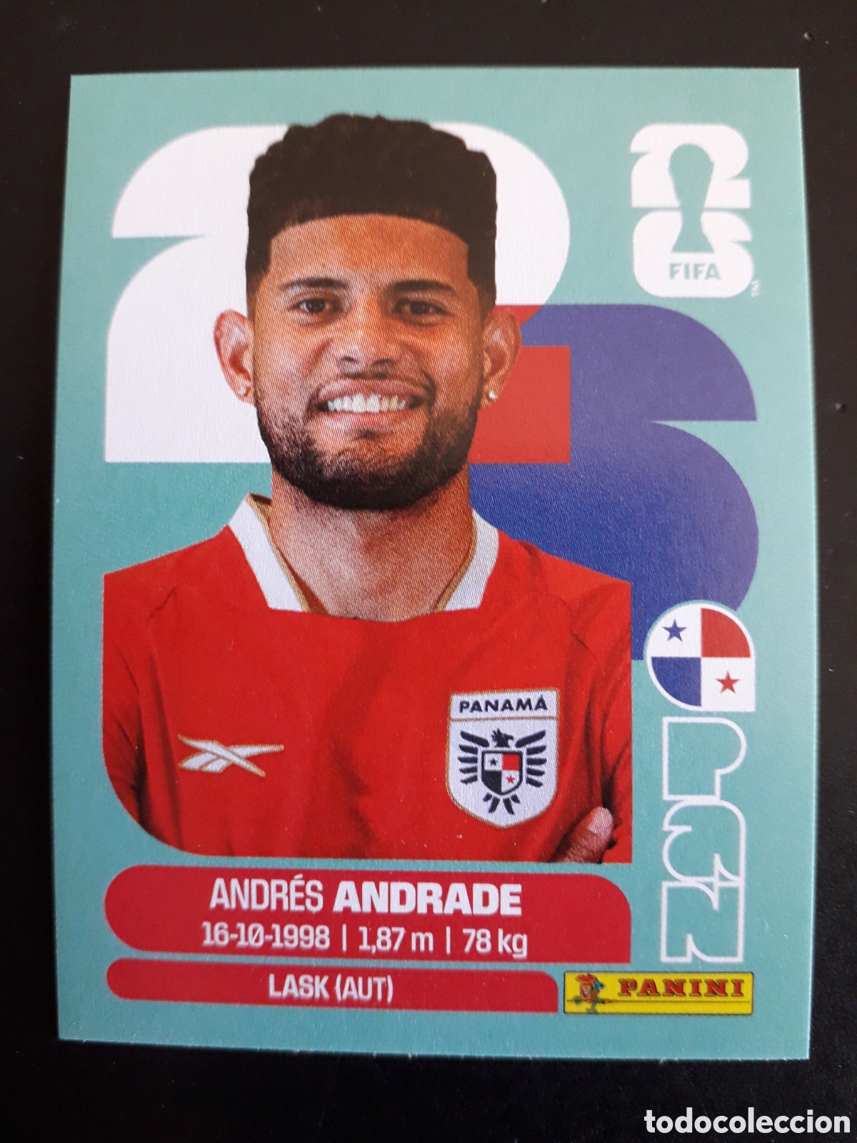 Cromos de F&uacute;tbol: ANDRADE PANAM&Aacute; PAN 5 MUNDIAL F&Uacute;TBOL 2026 FIFA WORLD CUP PANINI SIN PEGAR PEDIDO M&Iacute;NIMO 3&euro;