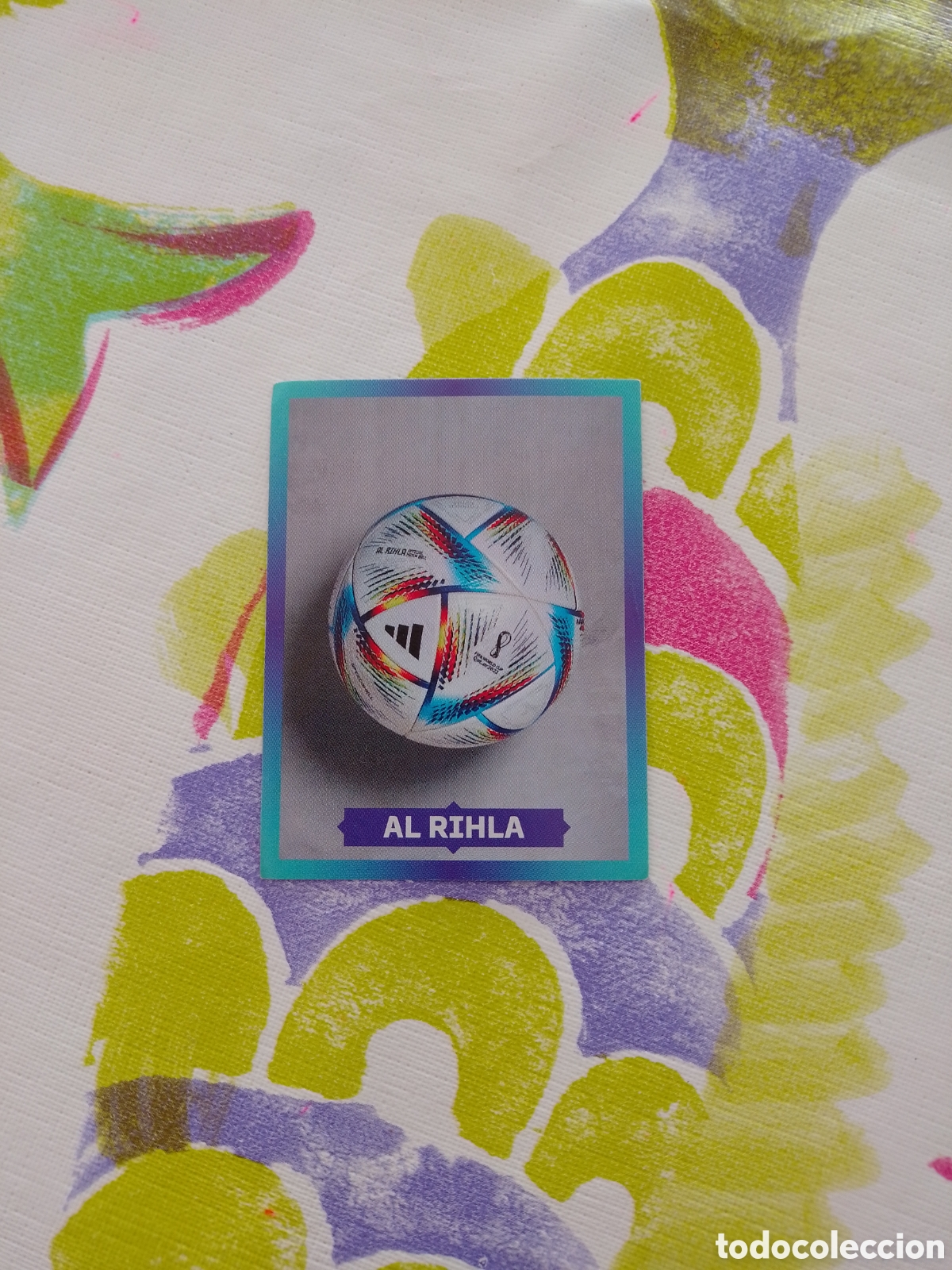 Cromos de F&uacute;tbol: CROMO NUMERO FWC 18 BALON OFICIAL AL RIHLA. MUNDIAL QATAR 2022. PANINI.