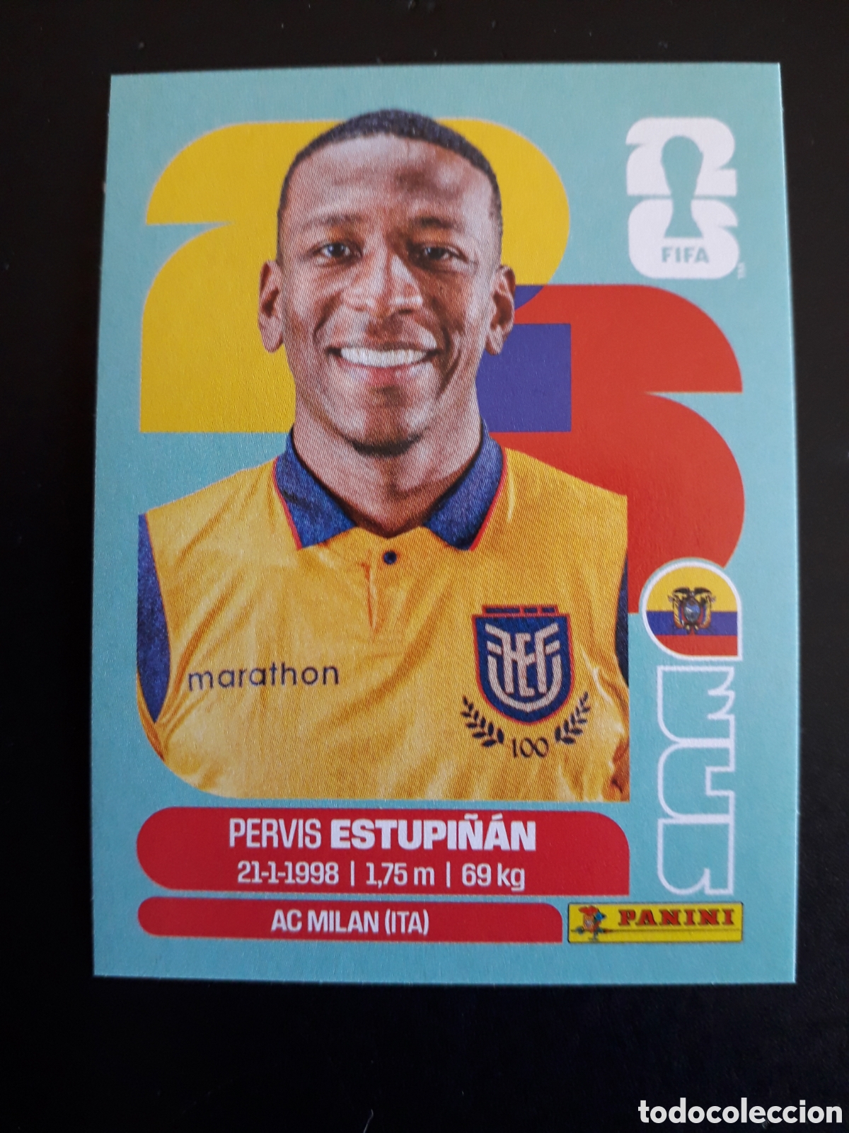 Cromos de F&uacute;tbol: ESTUPI&Ntilde;&Aacute;N ECUADOR ECU 5 MUNDIAL F&Uacute;TBOL 2026 FIFA WORLD CUP PANINI SIN PEGAR PEDIDO M&Iacute;NIMO 3&euro;