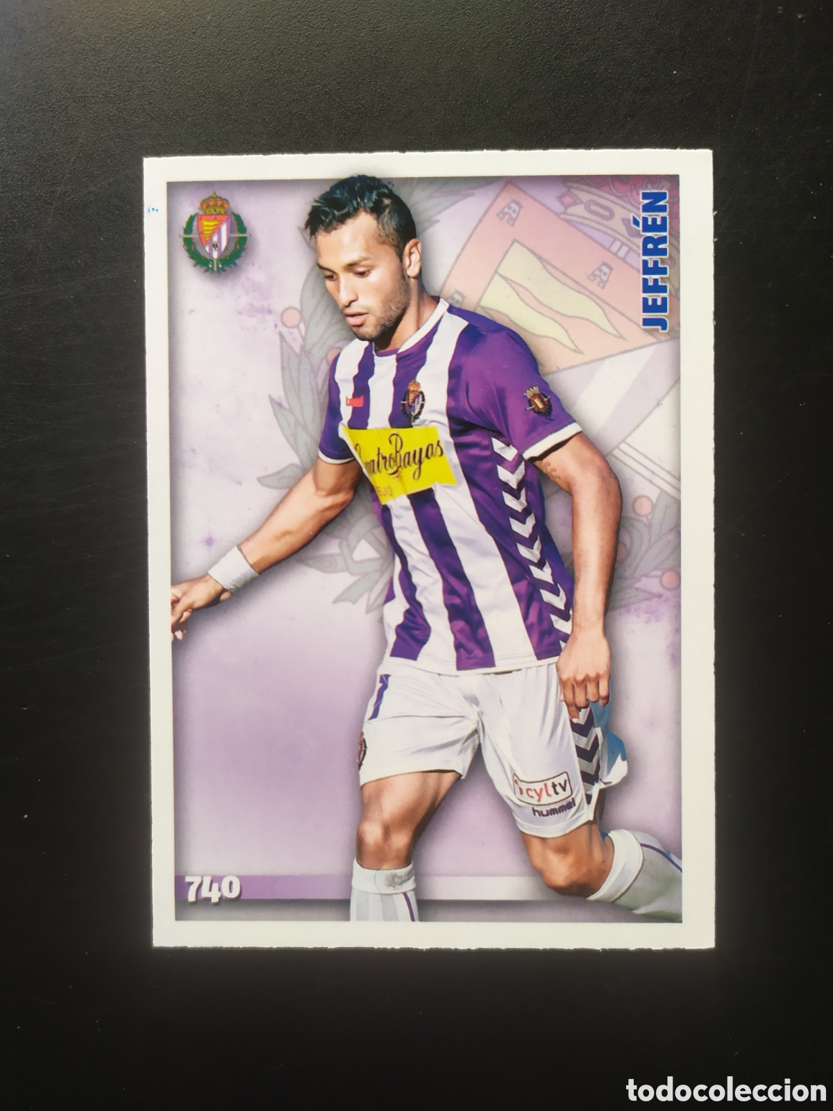 Cromos de F&uacute;tbol: Mundicromo fichas Liga 2014 2015 14 15 Jeffren n&deg; 740 Valladolid