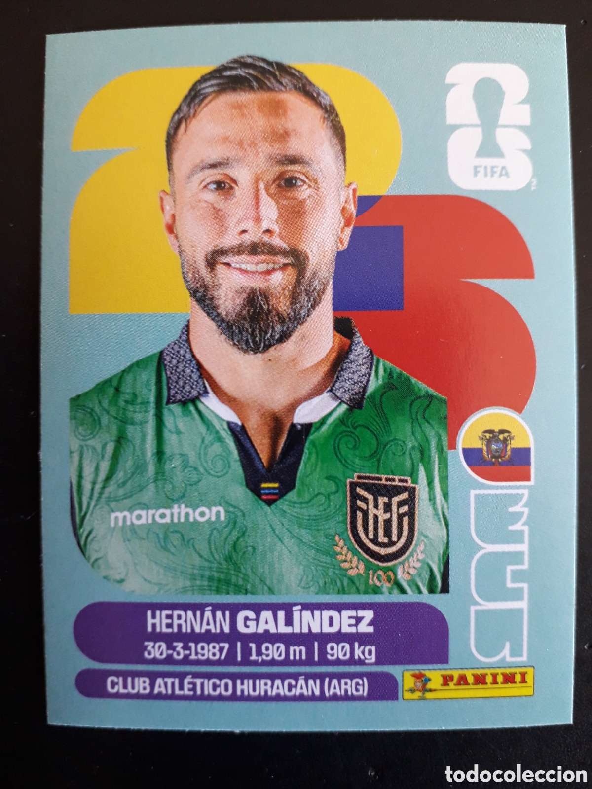 Cromos de F&uacute;tbol: GAL&Iacute;NDEZ ECUADOR ECU 2 MUNDIAL F&Uacute;TBOL 2026 FIFA WORLD CUP PANINI SIN PEGAR PEDIDO M&Iacute;NIMO 3&euro;