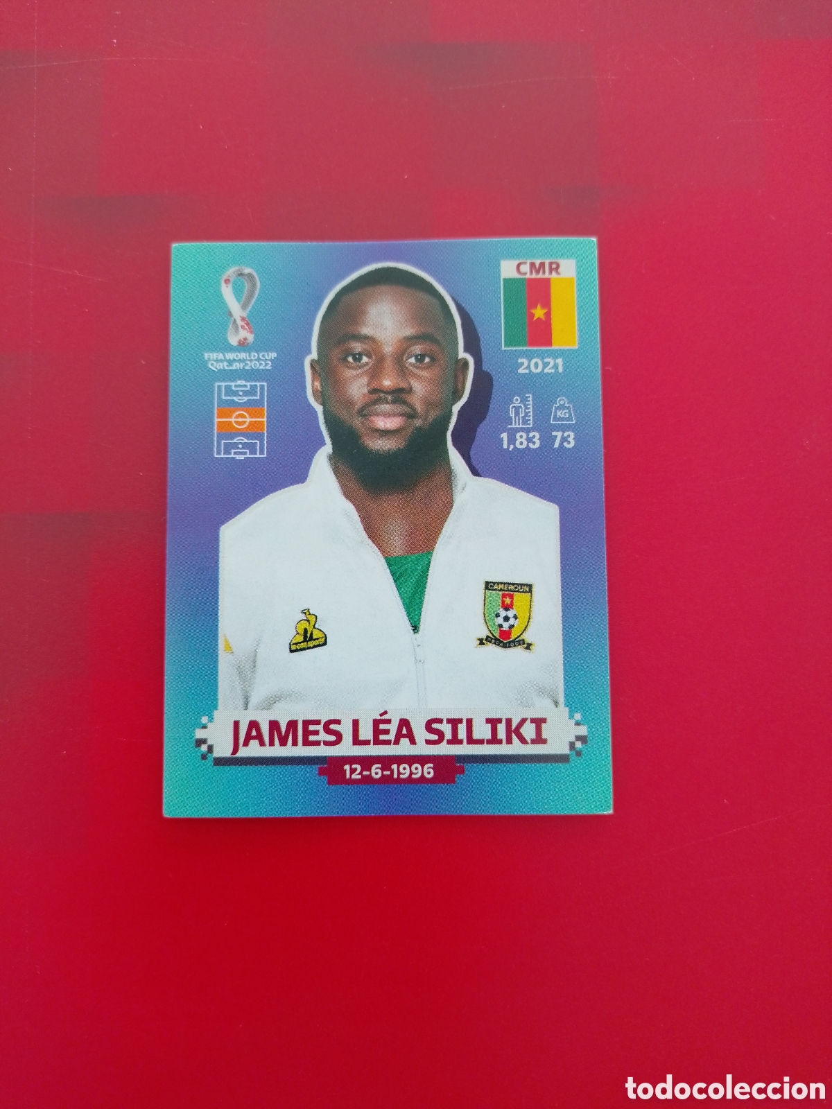 Cromos de F&uacute;tbol: CROMO NUMERO 13 JAMES L&Eacute;A SILIKI CAMERUN. MUNDIAL QATAR 2022. PANINI.