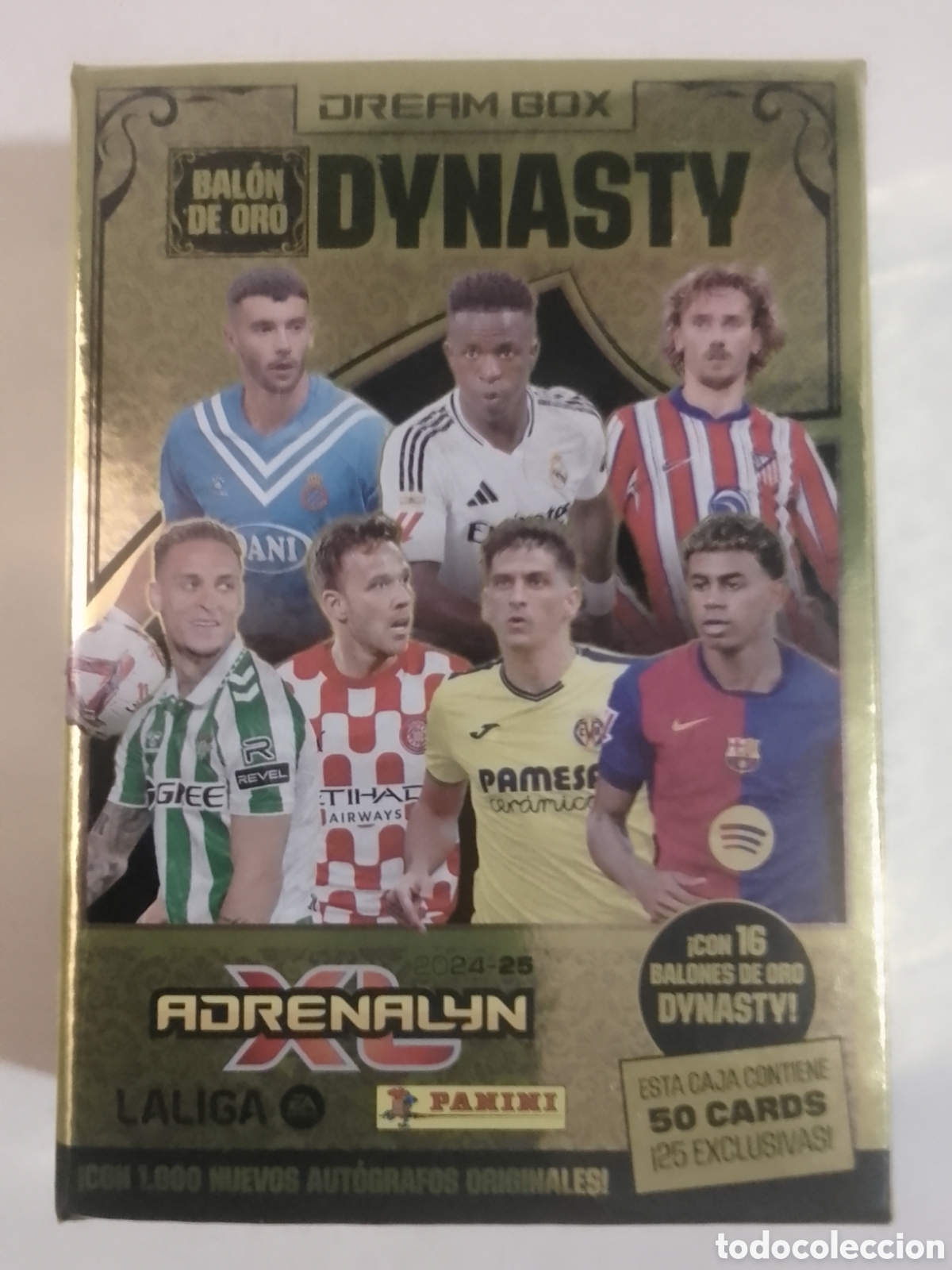 Cromos de F&uacute;tbol: Caja vac&iacute;a Adrenalyn XL 2024-25 DREAM BOX DYNASTY.