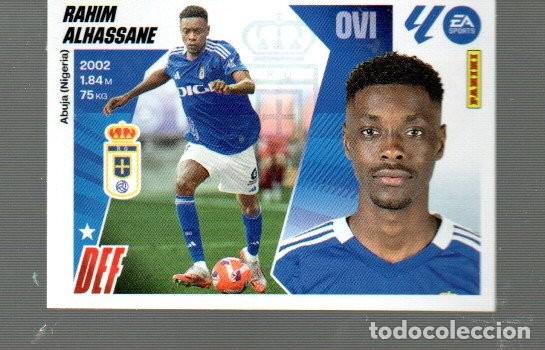Cromos de F&uacute;tbol: CROMO DE LIGA ESTE Y PANINI DEL A&Ntilde;O 2025 / 26 N&ordm; 9 DE REAL OVIEDO RAHIM ALHASSANE