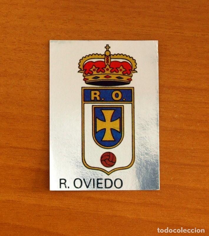Cromos de Futebol: Real Oviedo - N&ordm; 133 Escudo - Editorial Maga 1983-1984, 83-84 - Nunca pegado