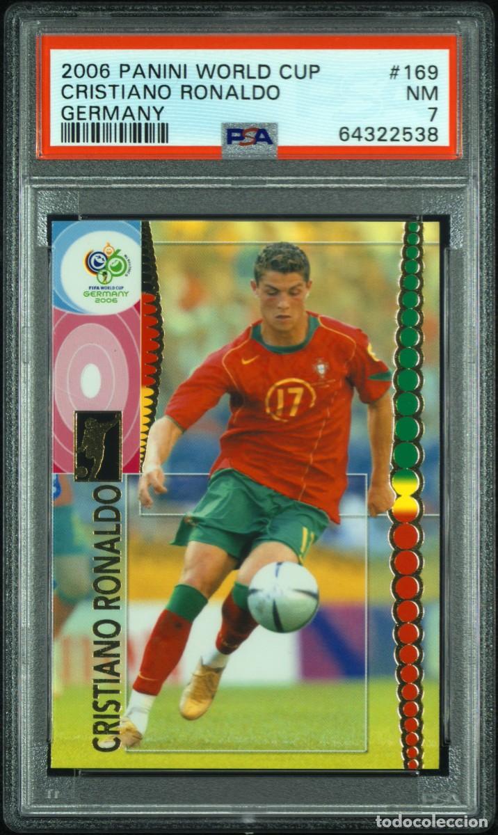 Cartes &agrave; collectionner de Football: Cristiano Ronaldo #169 Portugal Panini World Cup Germany 2006 PSA 7