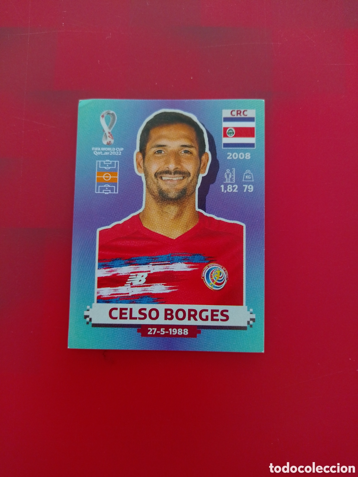 Figurine di Calcio: CROMO NUMERO 12 CELSO BORGES COSTA RICA. MUNDIAL QATAR 2022. PANINI.