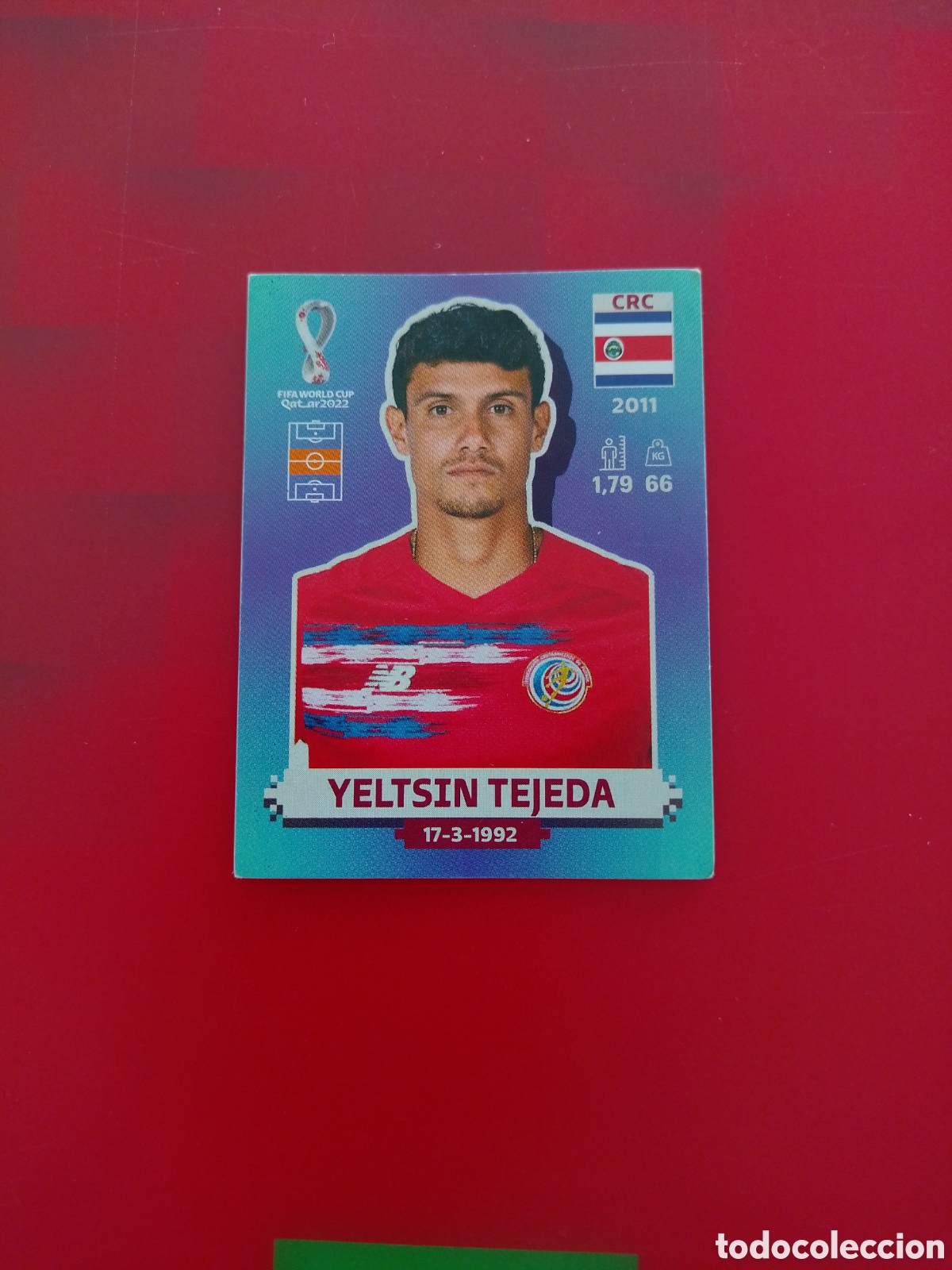 Cromos de Futebol: CROMO NUMERO 15 YELTSIN TEJEDA COSTA RICA. MUNDIAL QATAR 2022. PANINI.