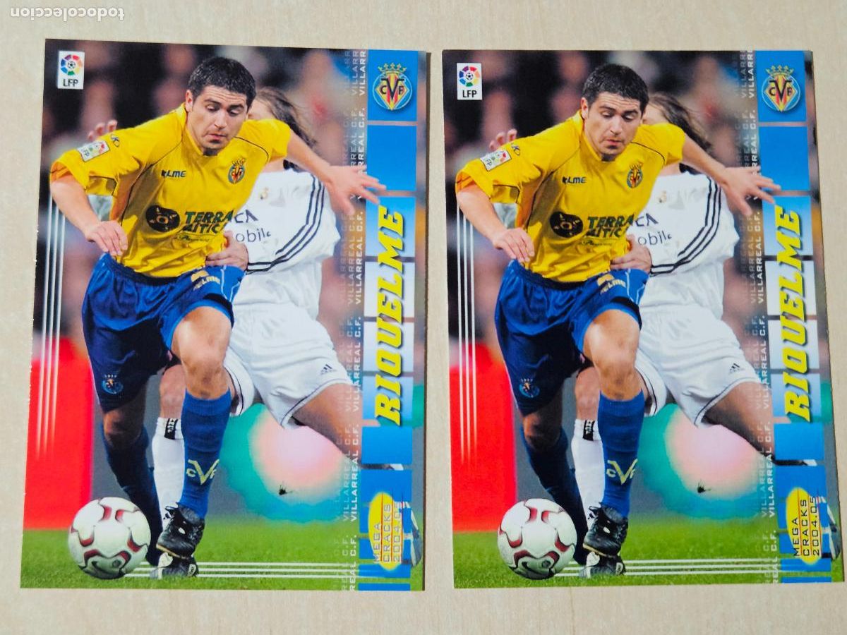 Cromos de F&uacute;tbol: CROMO N&ordm; 337 CALLEJA - MEGACRACKS 2004 05 - VILLARREAL DOBLE VERSION LOGO MEGAS NEGRITA Y GRIS
