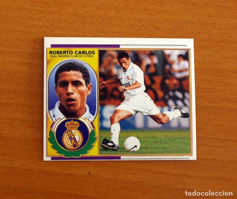 Cromos de F&uacute;tbol: Real Madrid - Roberto Carlos - Versi&oacute;n - Ediciones Este Liga 1996-1997, 96-97 - Nunca Pegado