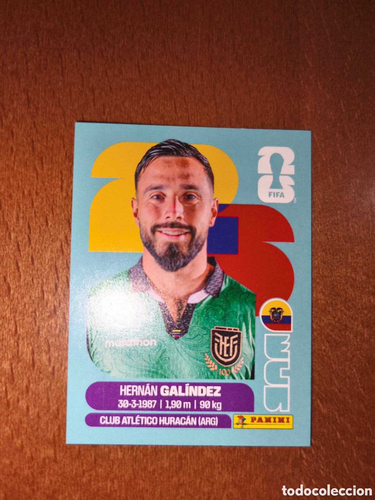 Cromos de F&uacute;tbol: ECU2 Hern&aacute;n Gal&iacute;ndez Fifa World Cup 2026 Ecuador