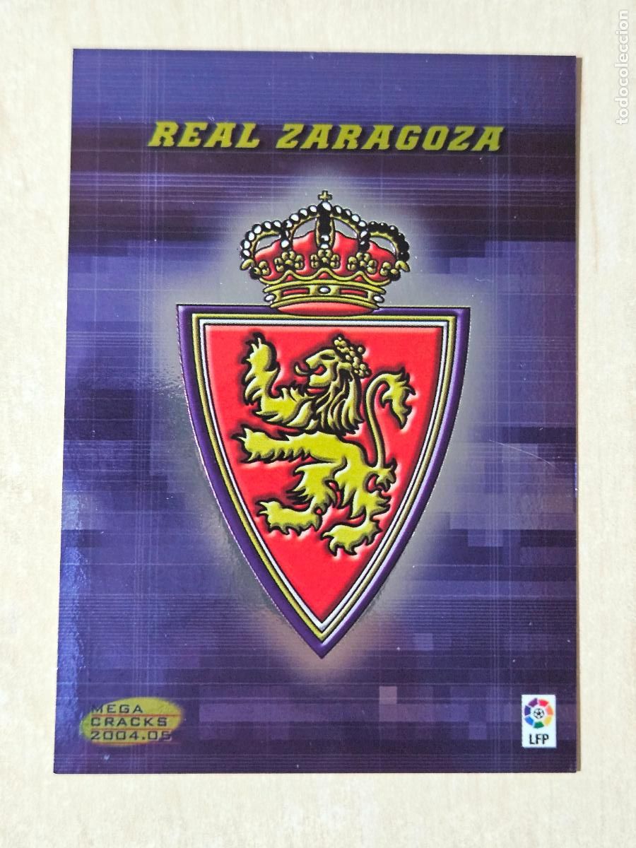 Cromos de F&uacute;tbol: CROMO N&ordm; 343 ESCUDO - MEGACRACKS 2004 05 - REAL ZARAGOZA