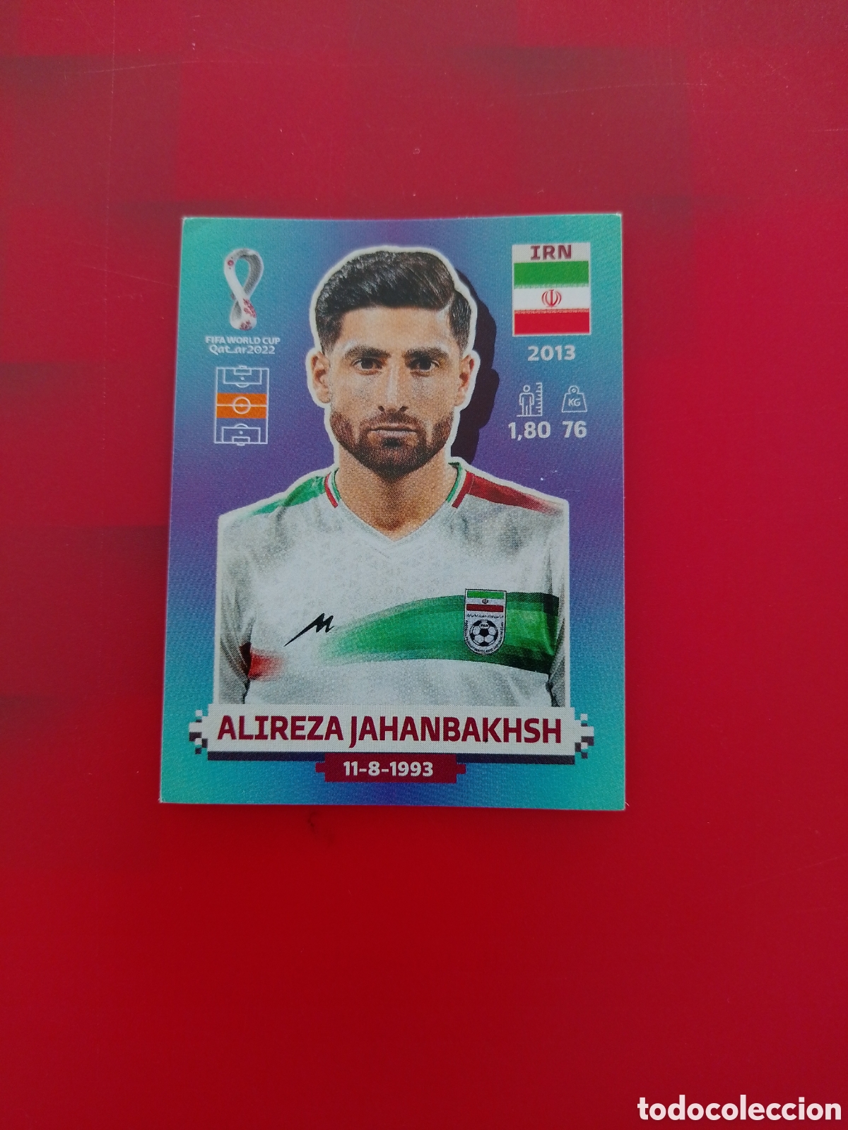Cromos de F&uacute;tbol: CROMO NUMERO 15 ALIREZA JAHANBAKHSH IRAN. MUNDIAL QATAR 2022. PANINI.